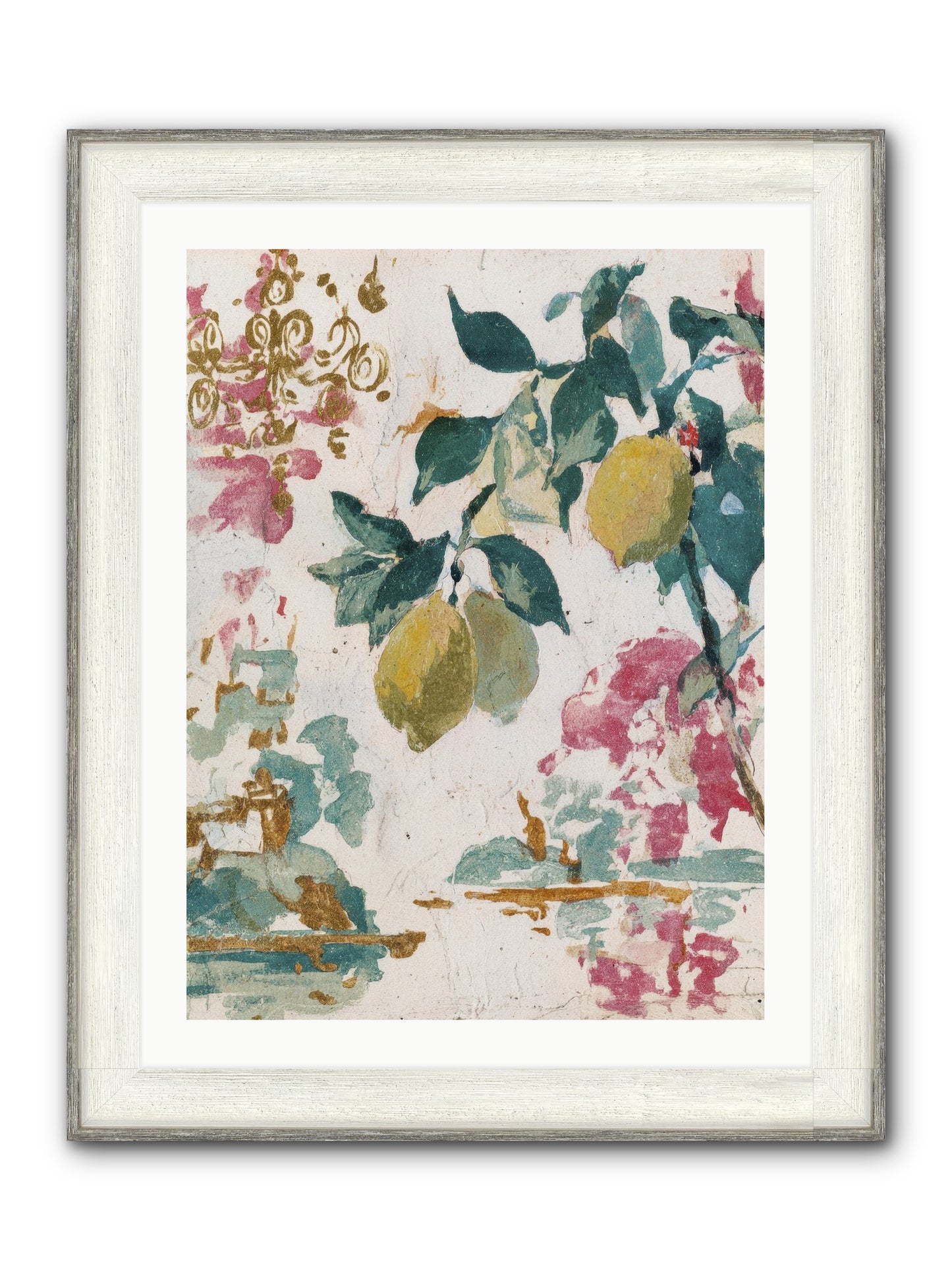 Colonel Fig’s Secret Picnic Framed Print - Driftwood White 24x32