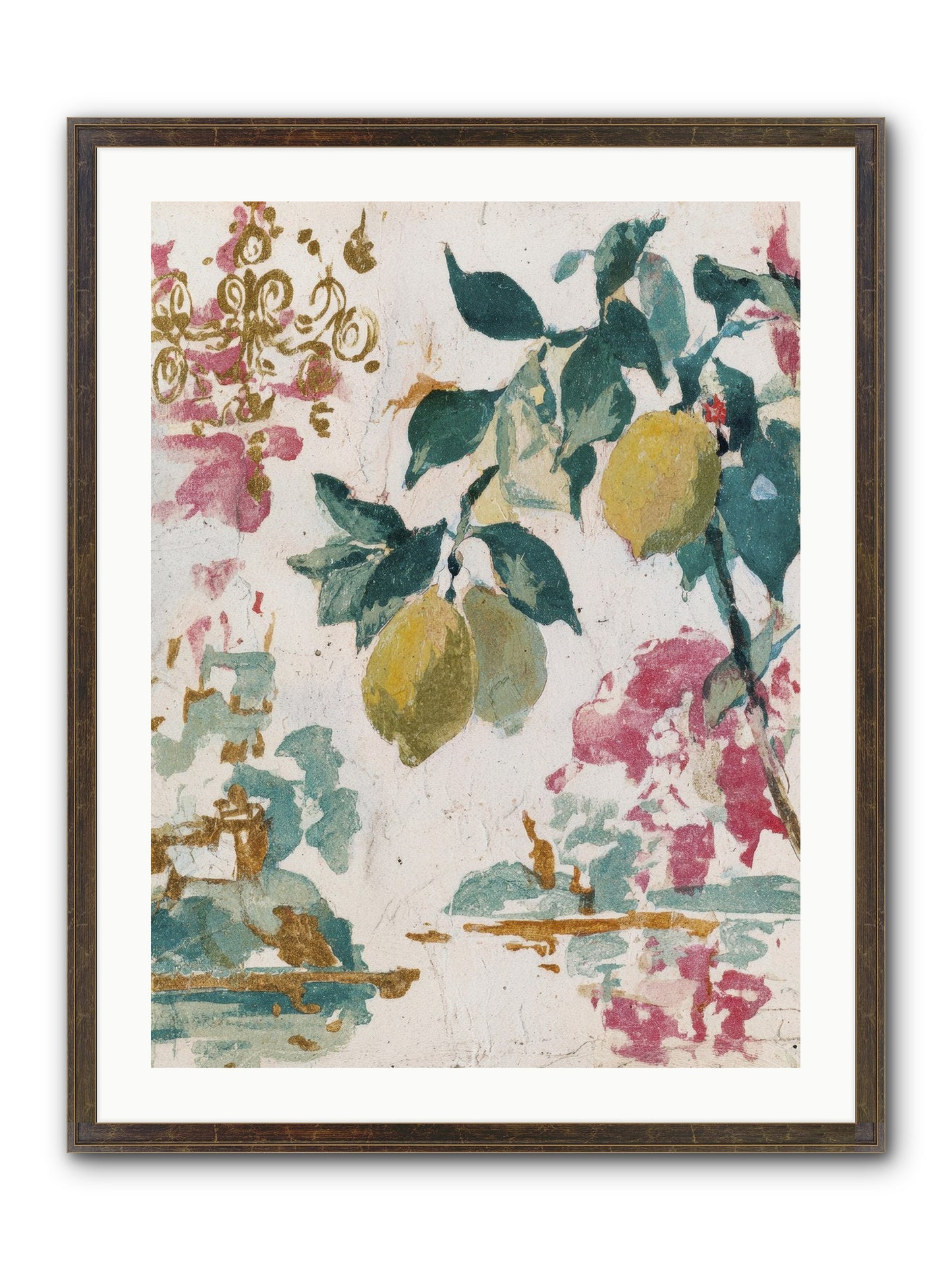 Colonel Fig’s Secret Picnic Framed Print - Slimwoods Black/Gold 24x32