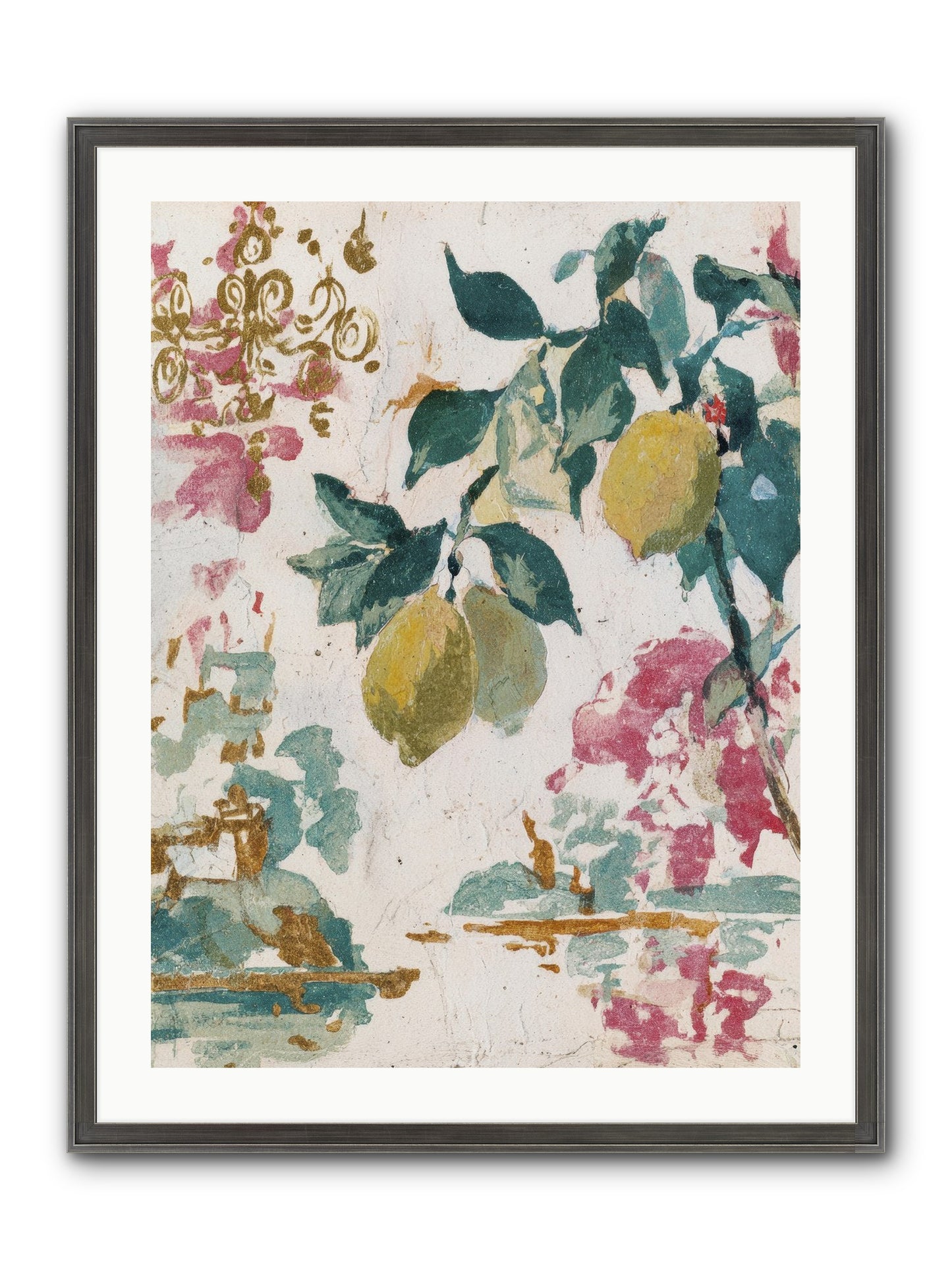 Colonel Fig’s Secret Picnic Framed Print - Slimwoods Black/Silver 24x32