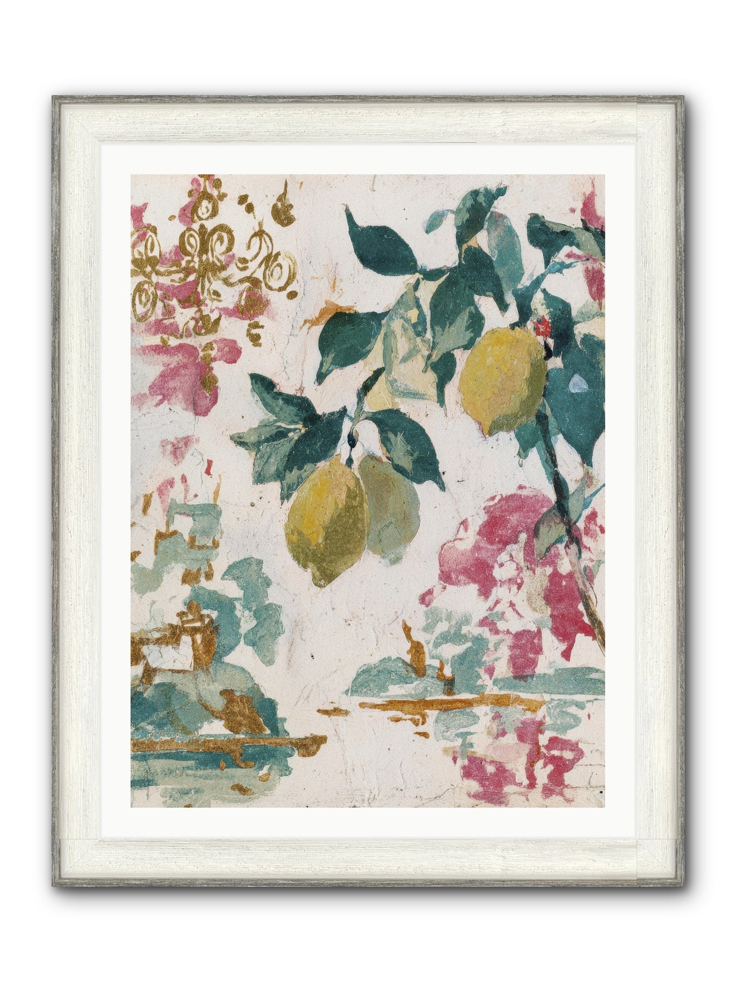 Colonel Fig’s Secret Picnic Framed Print - Driftwood White 30x40