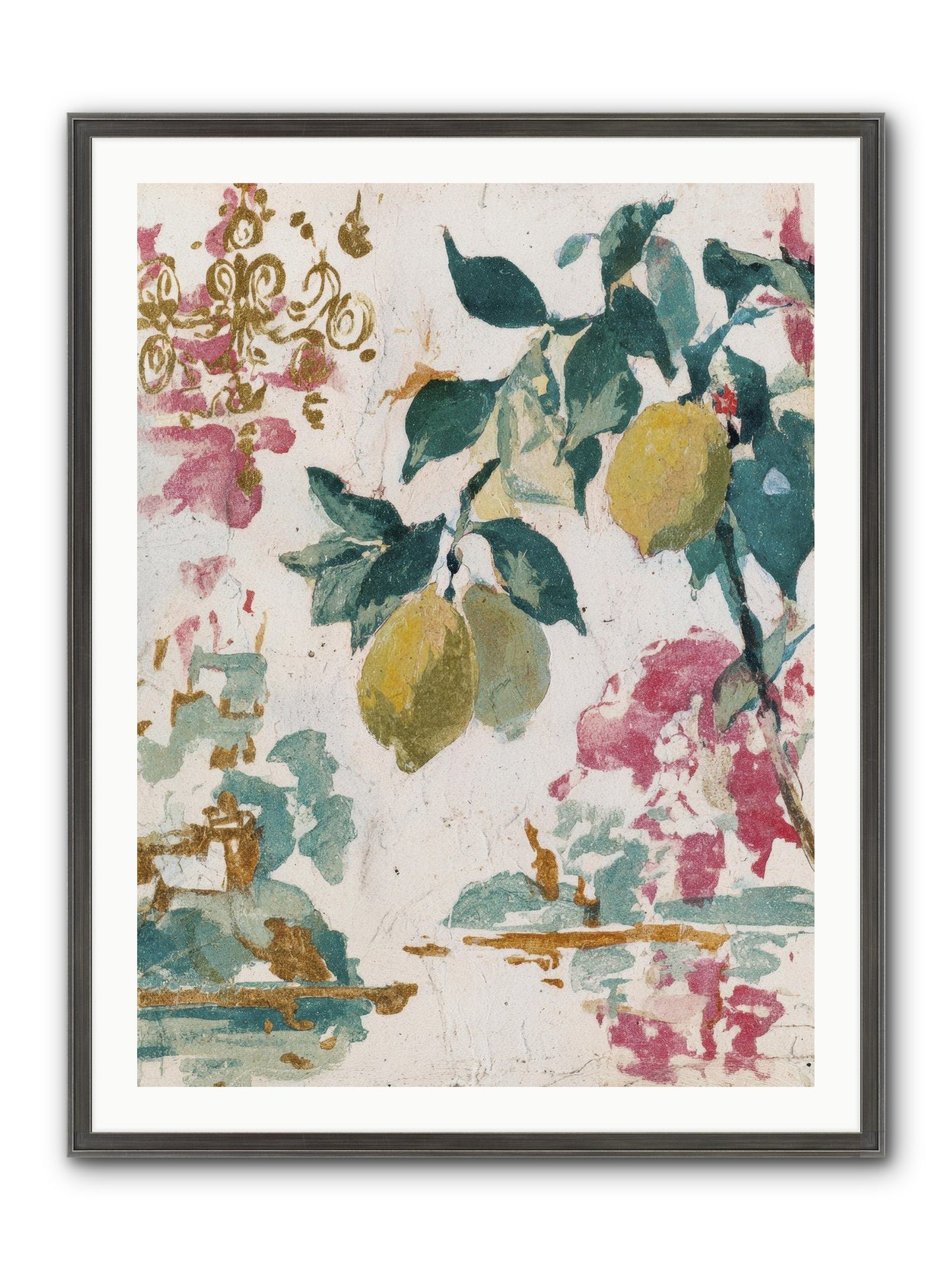 Colonel Fig’s Secret Picnic Framed Print - Slimwoods Black/Silver 30x40