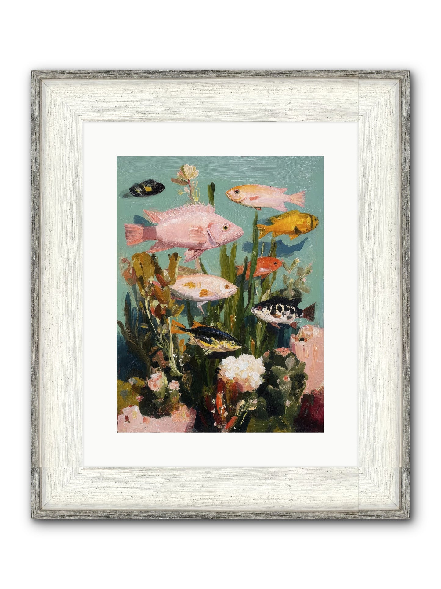 Color Revolution Framed Print - Driftwood White 12x16