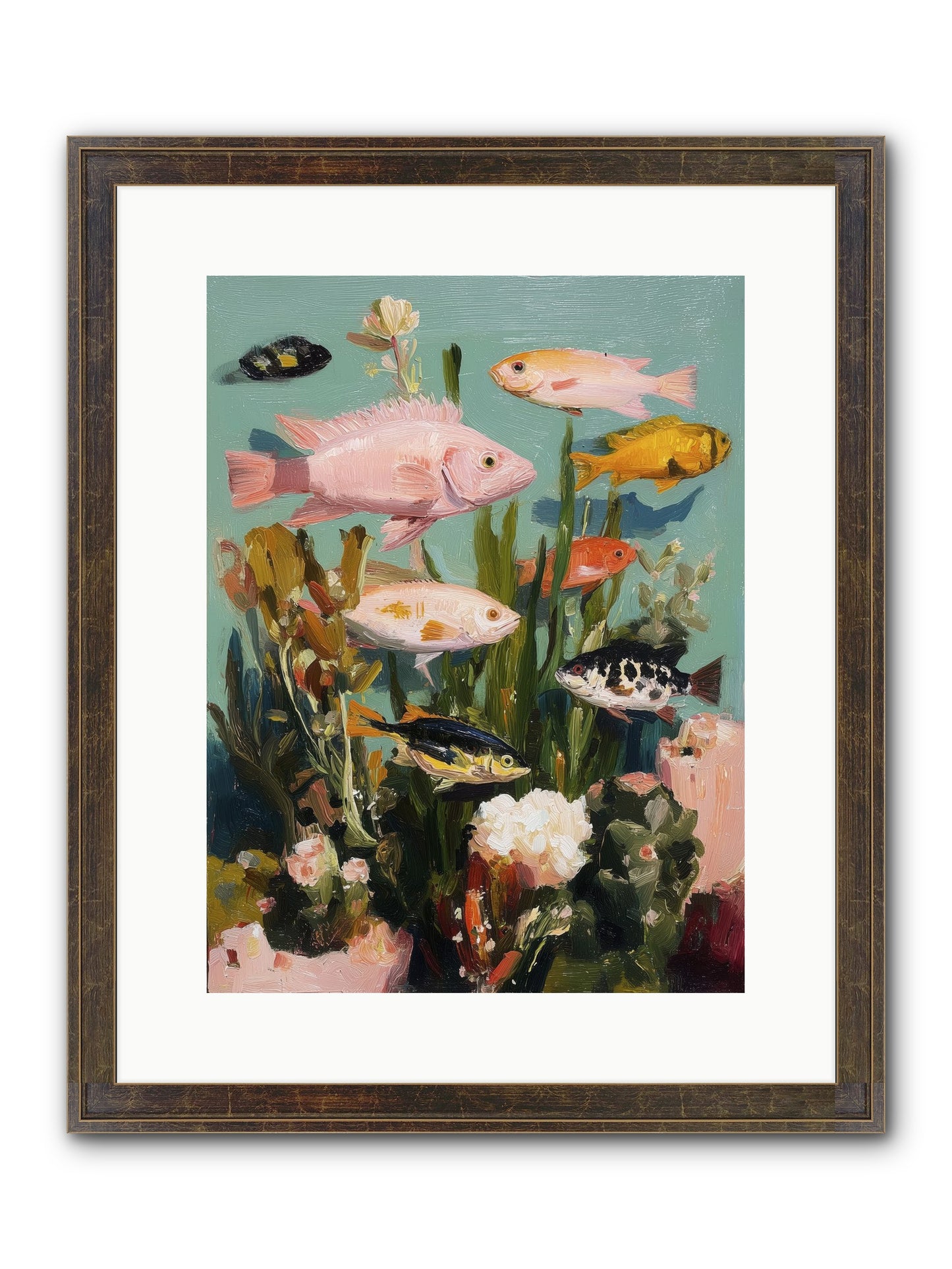 Color Revolution Framed Print - Slimwoods Black/Gold 12x16