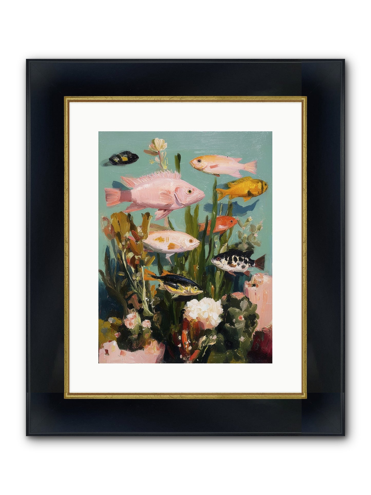 Color Revolution Framed Print - Wide Black w/Gold 12x16