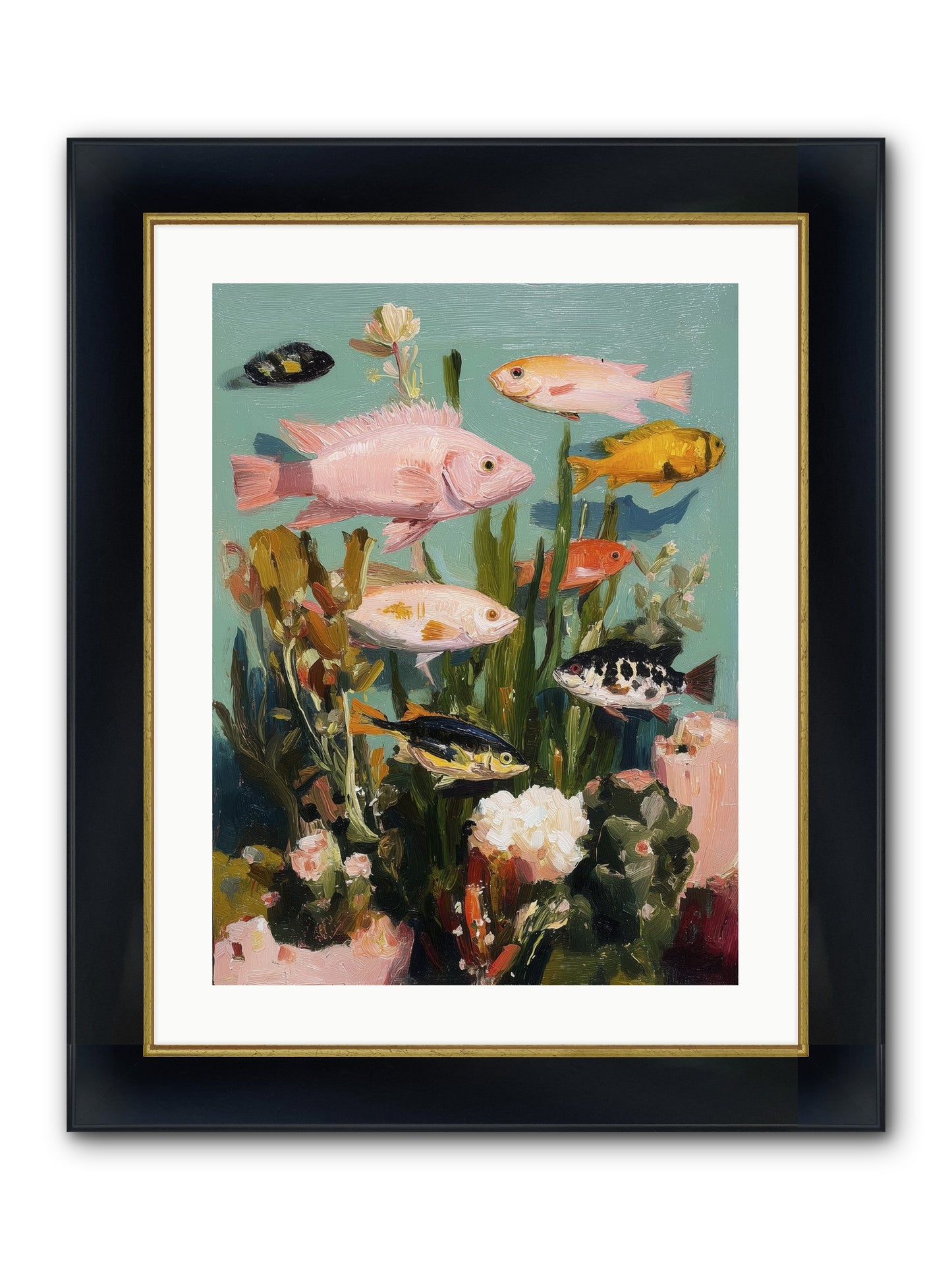 Color Revolution Framed Print - Wide Black w/Gold 18x24