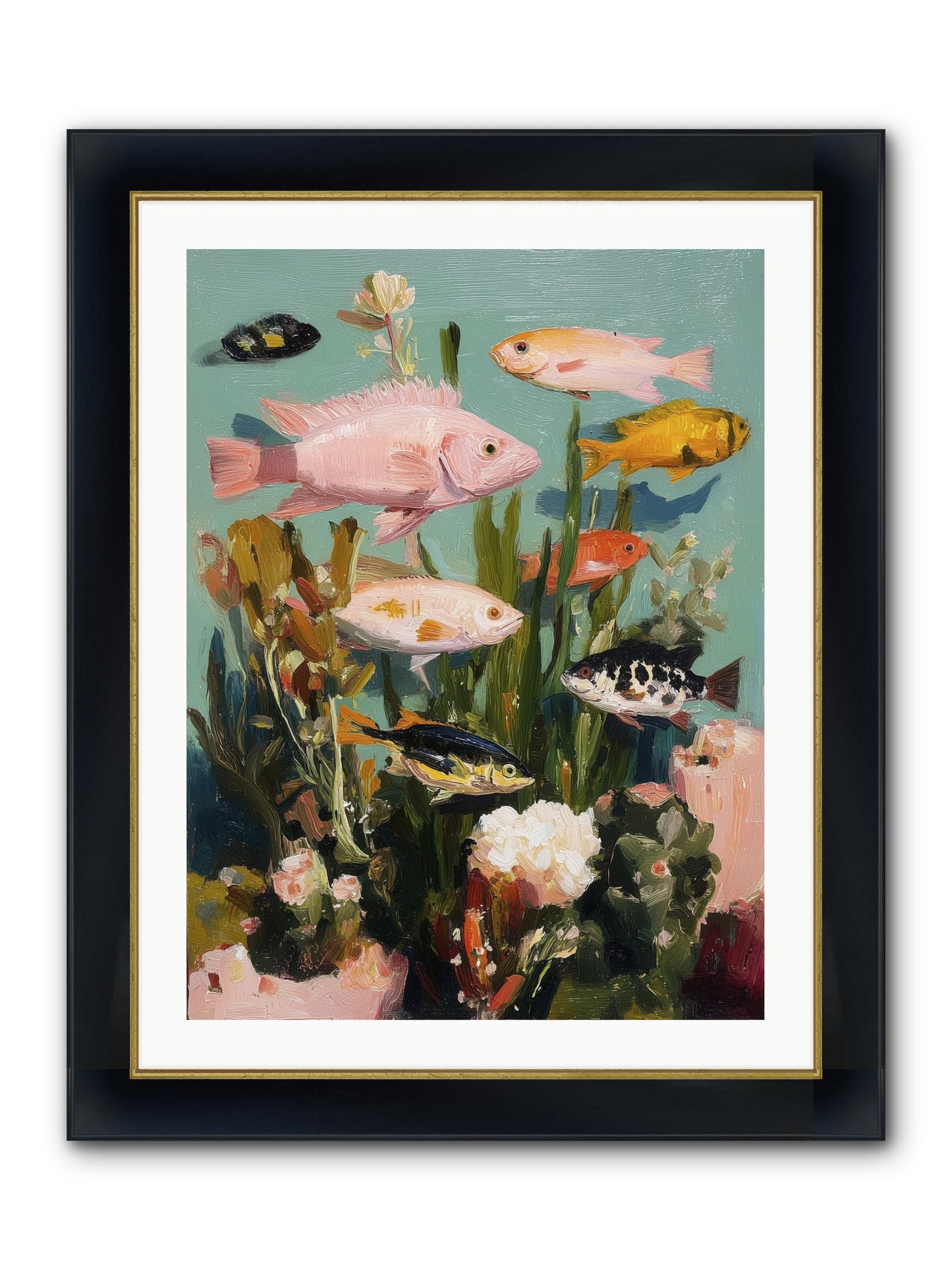 Color Revolution Framed Print - Wide Black w/Gold 24x32