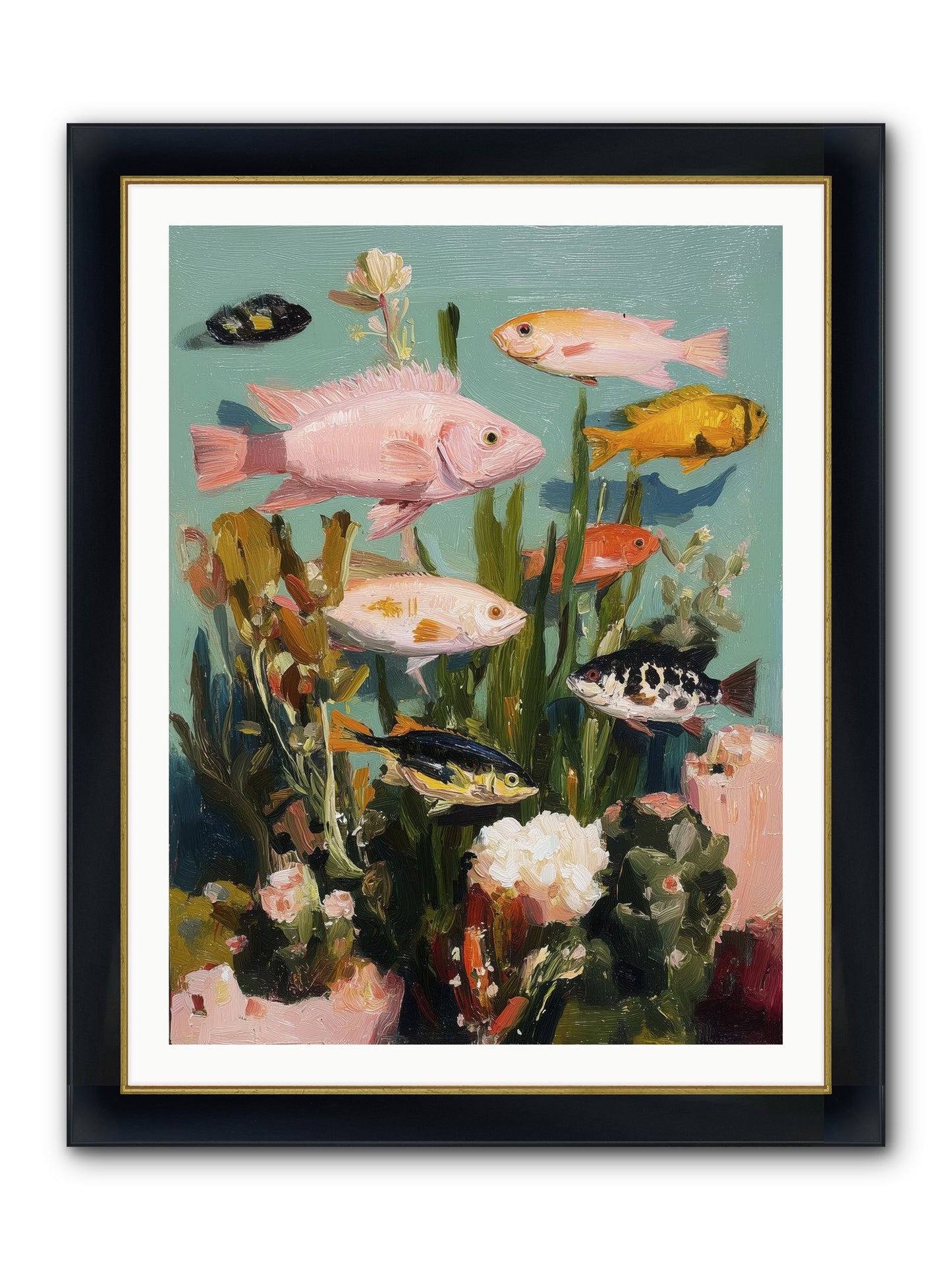 Color Revolution Framed Print - Wide Black w/Gold 30x40