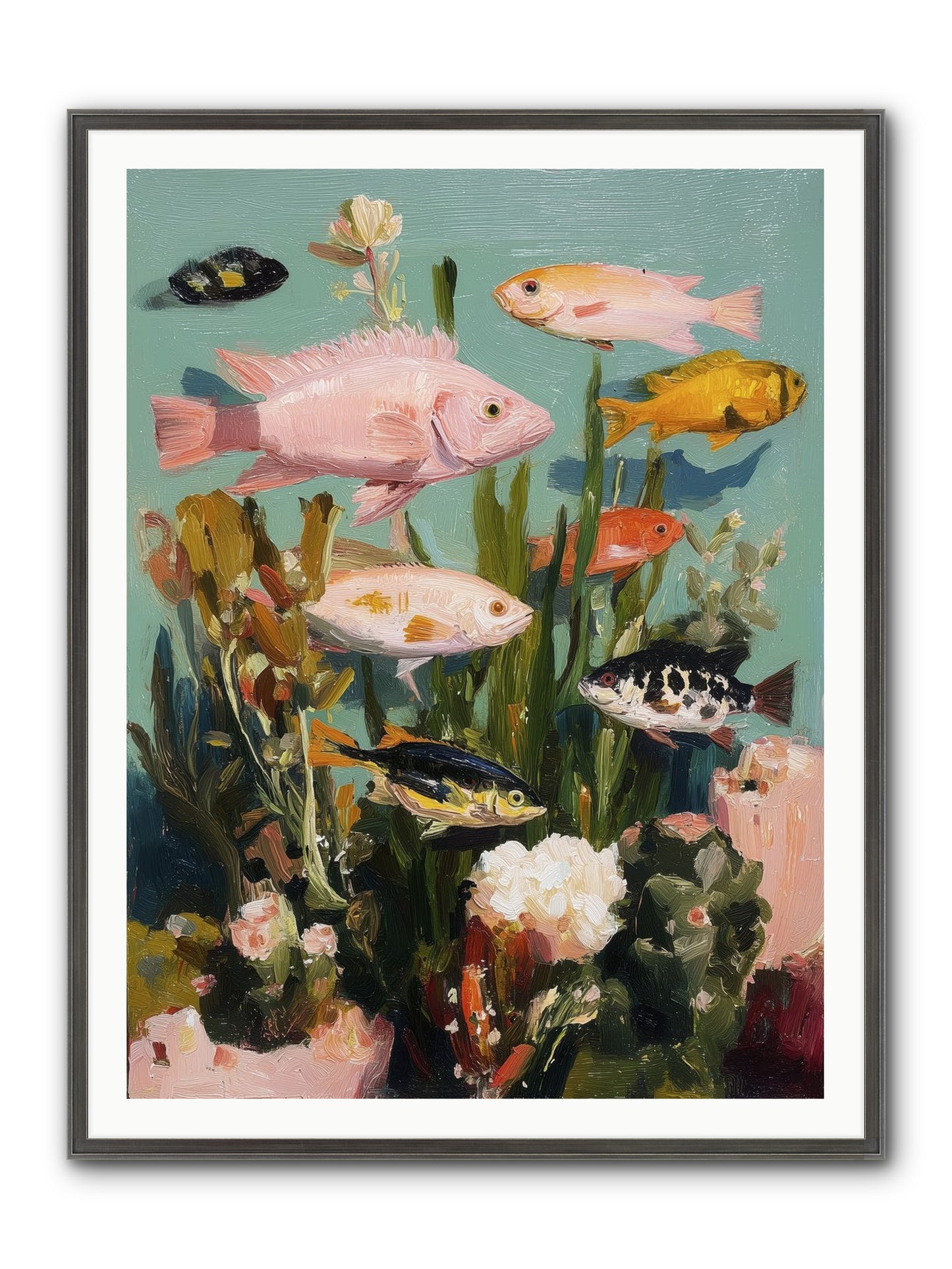 Color Revolution Framed Print - Slimwoods Black/Silver 36x48
