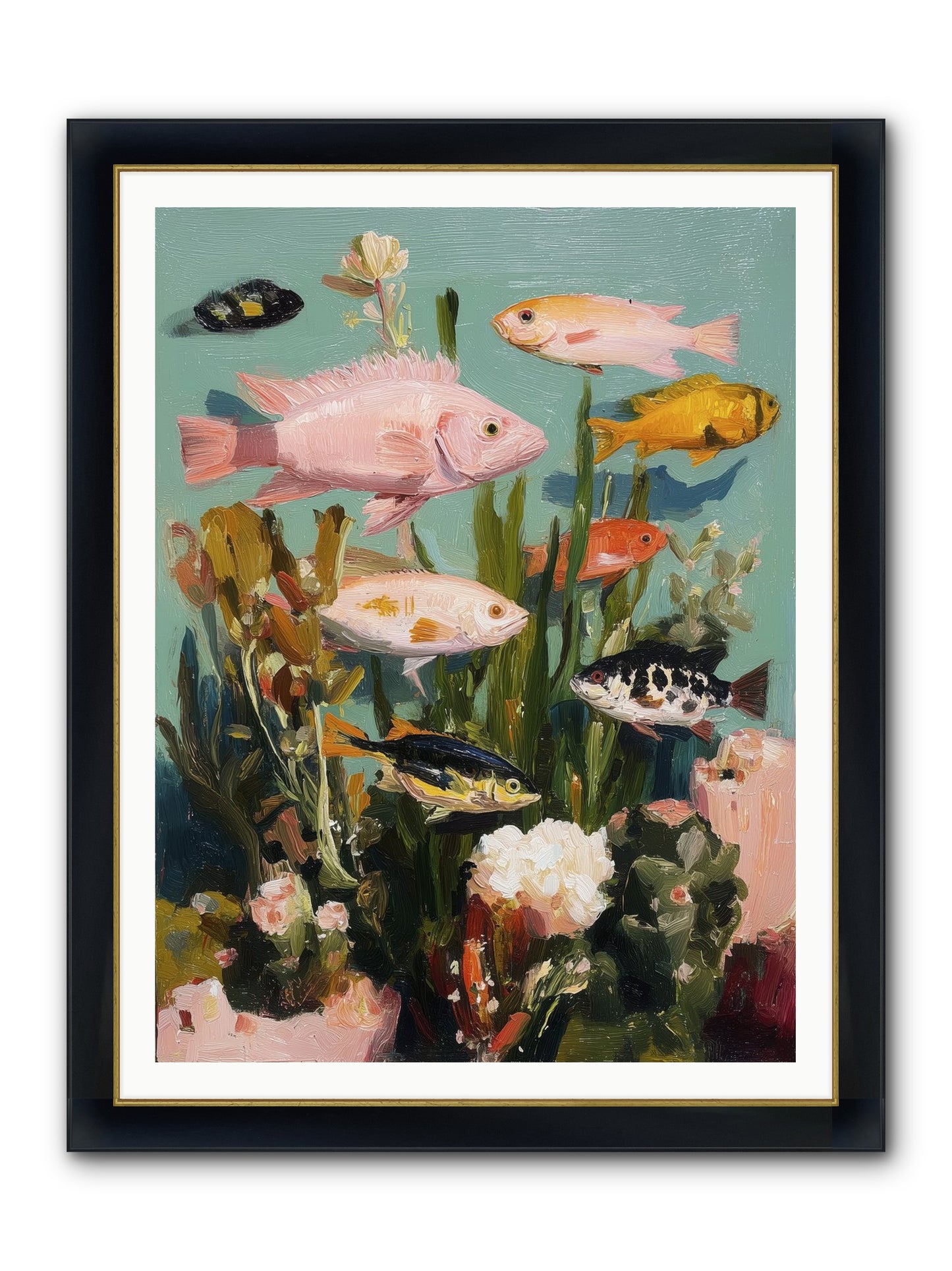 Color Revolution Framed Print - Wide Black w/Gold 36x48