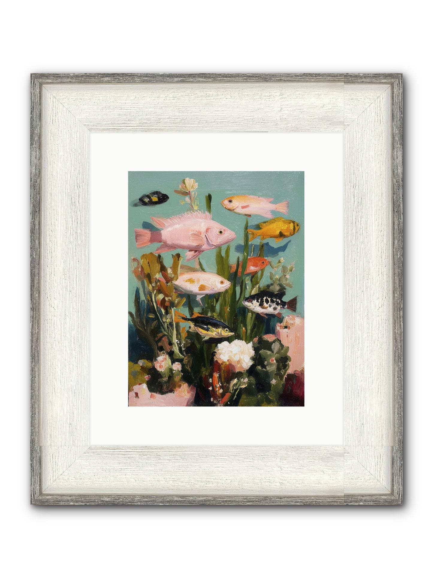 Color Revolution Framed Print - Driftwood White 9x12