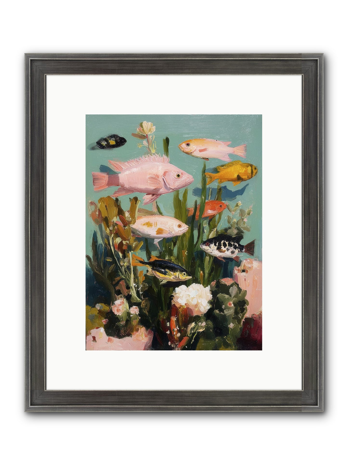 Color Revolution Framed Print - Slimwoods Black/Silver 9x12