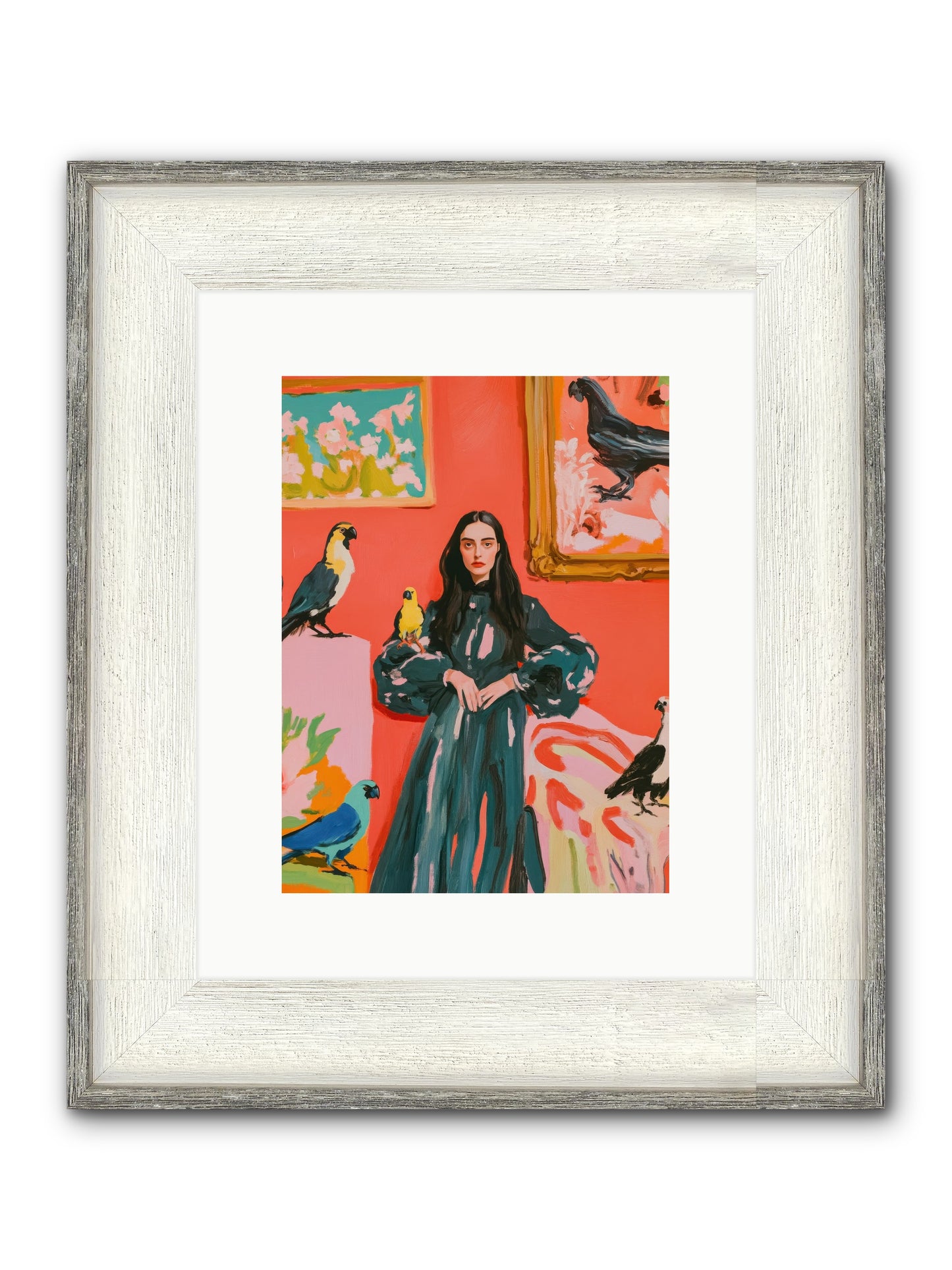 Companions Of The Mind Framed Print - Driftwood White 9x12