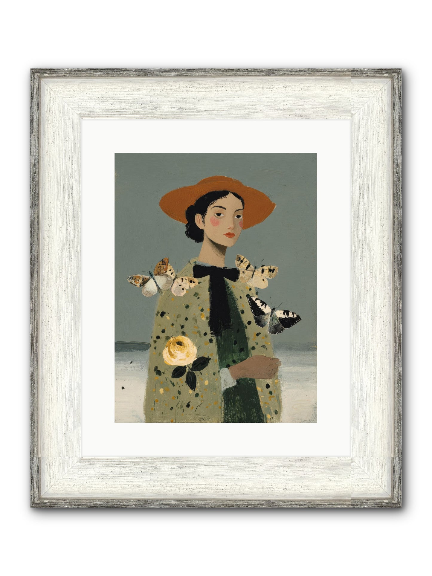 Company Of Travelers Framed Print - Driftwood White 12x16