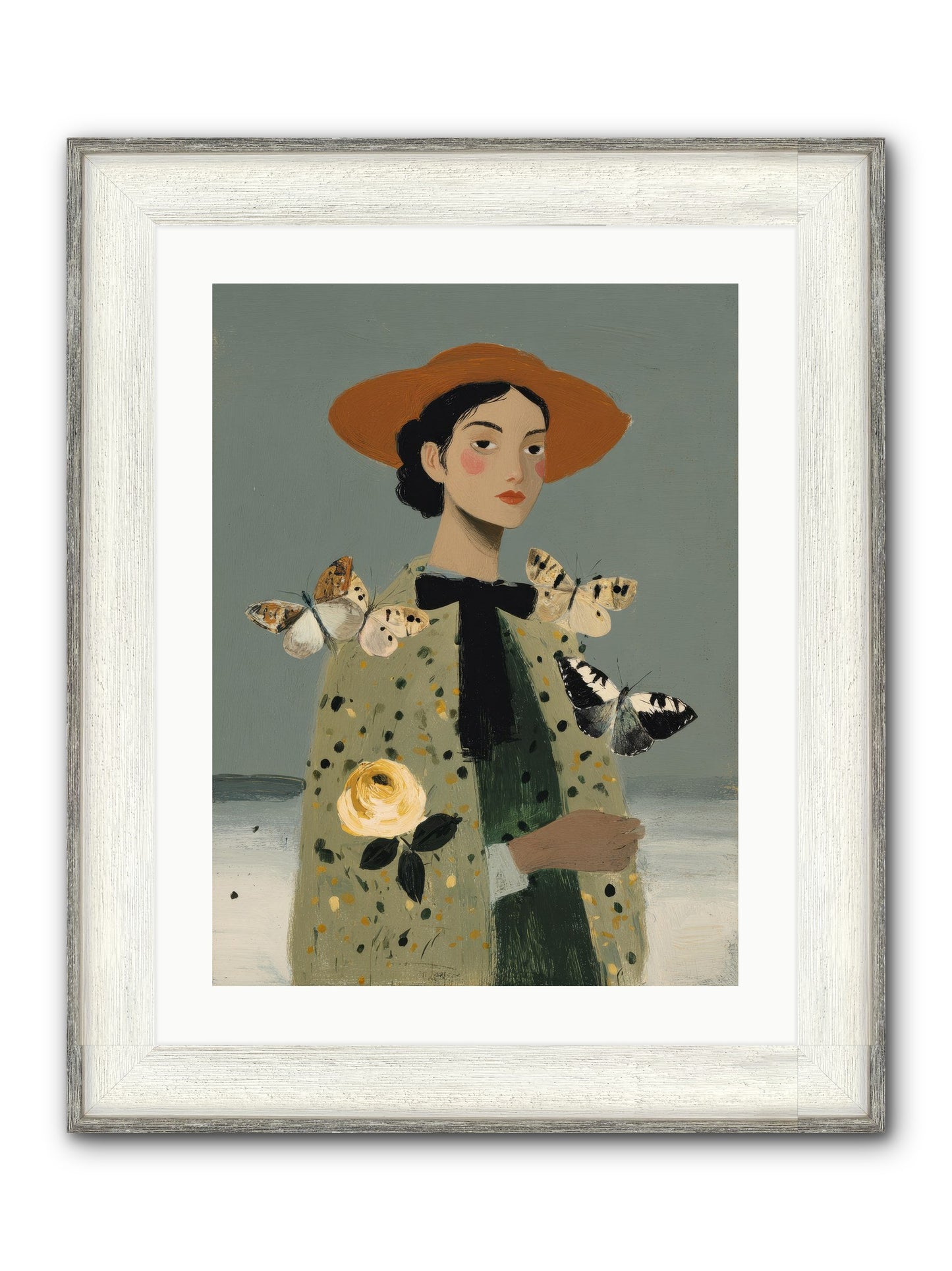 Company Of Travelers Framed Print - Driftwood White 18x24
