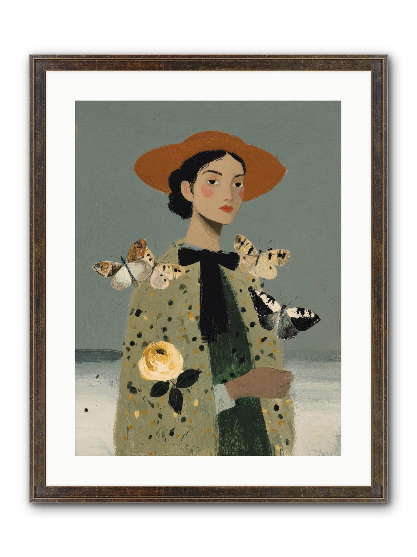Company Of Travelers Framed Print - Slimwoods Black/Gold 18x24