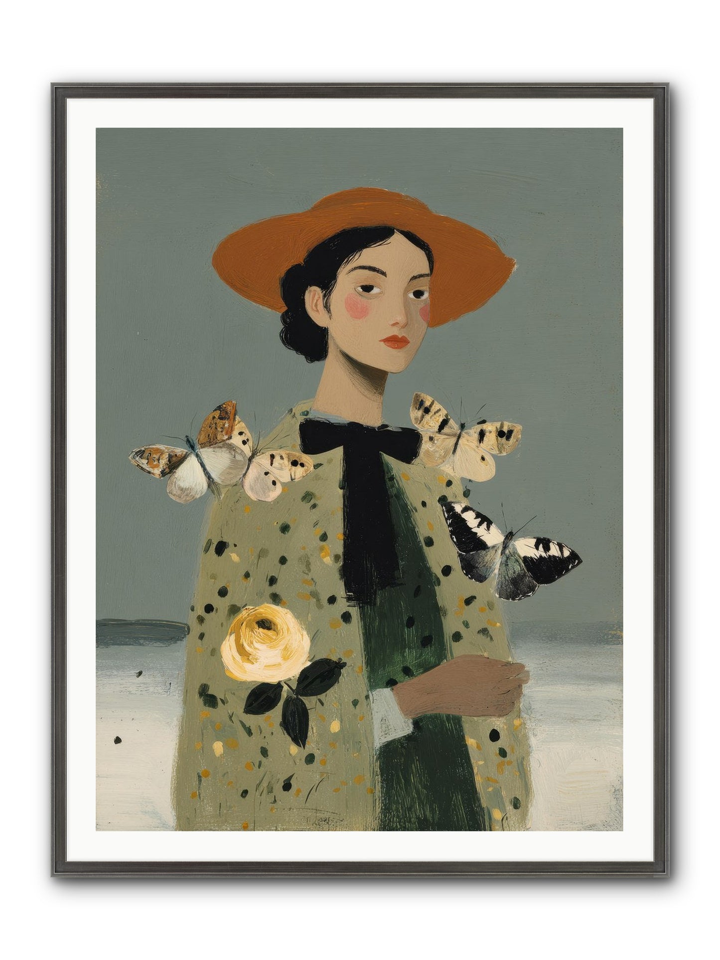Company Of Travelers Framed Print - Slimwoods Black/Silver 36x48