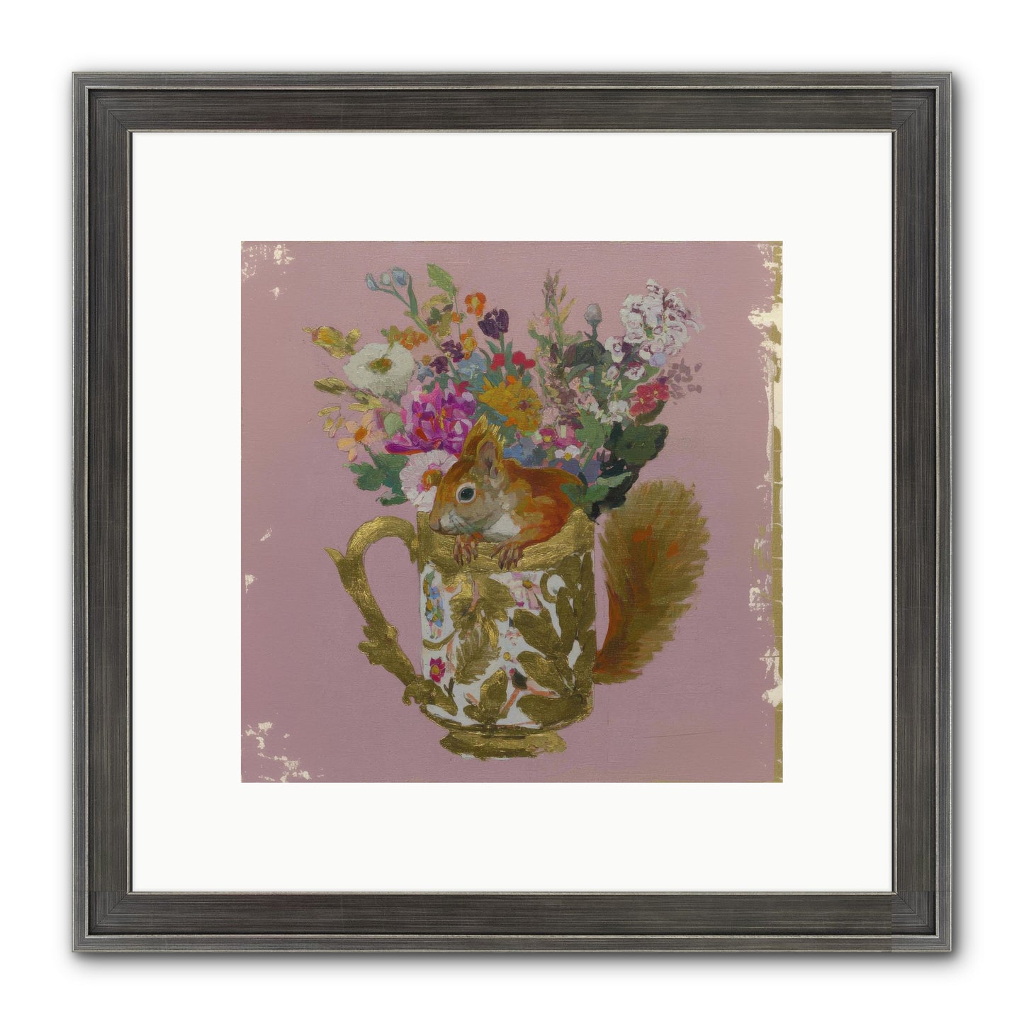 Confessions Of The Teacup Court Framed Print - Slimwoods Black/Silver 10x10