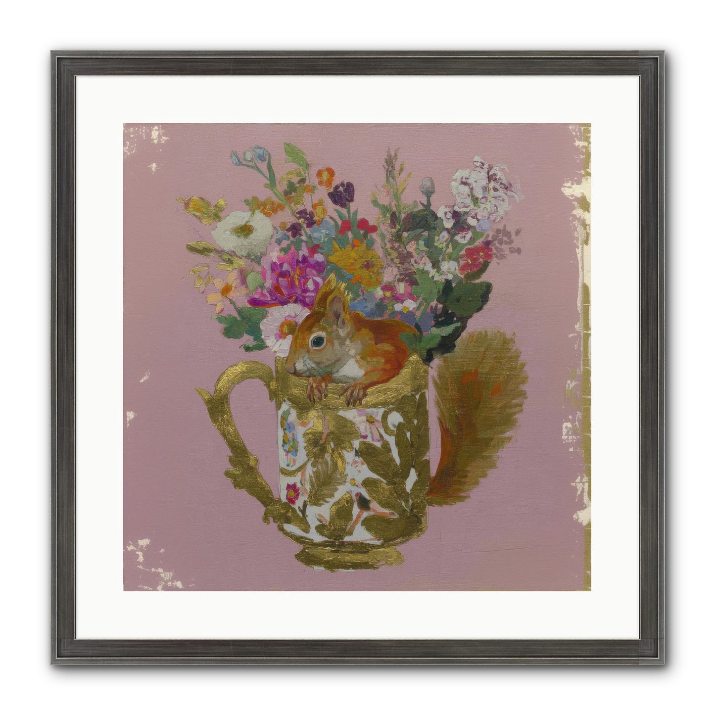 Confessions Of The Teacup Court Framed Print - Slimwoods Black/Silver 20x20