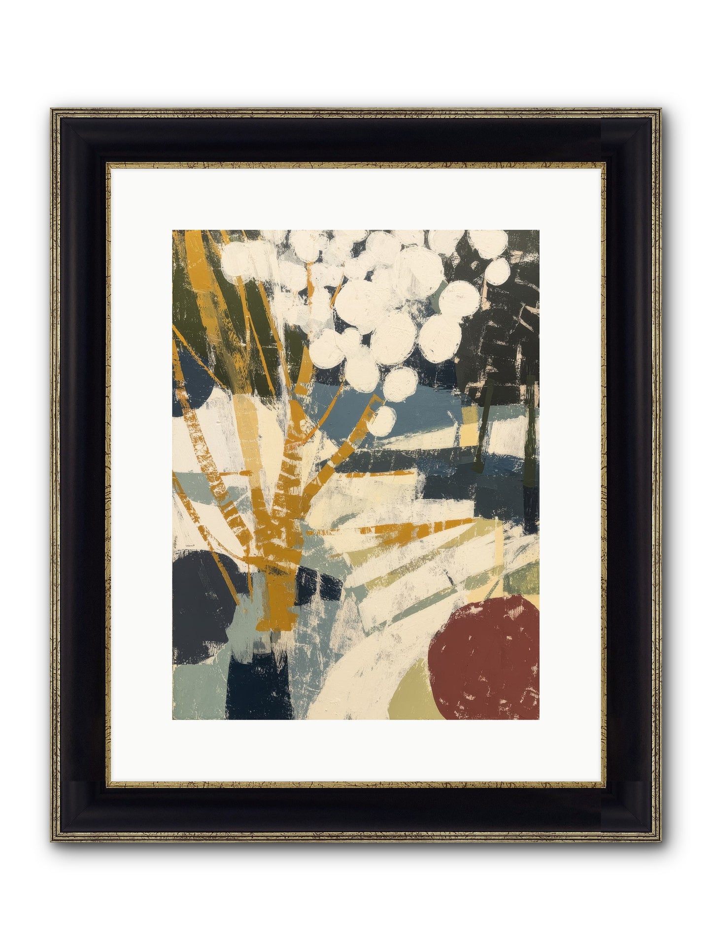 Consecrated Framed Print - Black & Gold 12x16