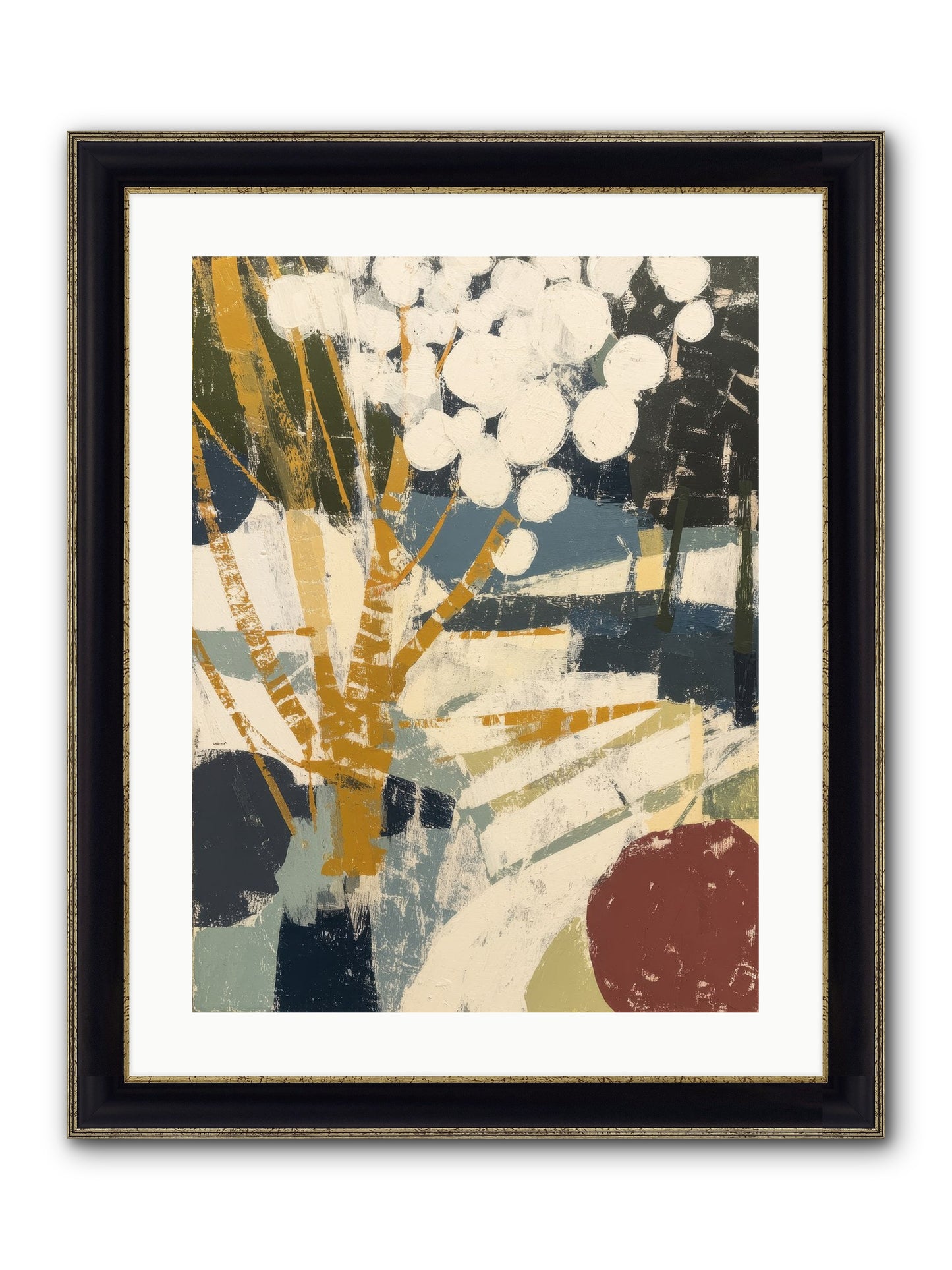 Consecrated Framed Print - Black & Gold 18x24