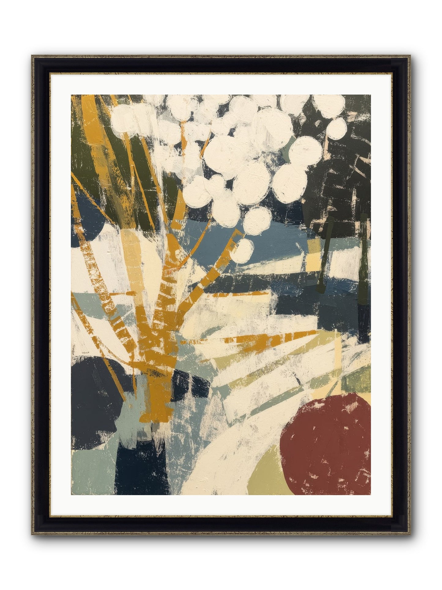 Consecrated Framed Print - Black & Gold 30x40