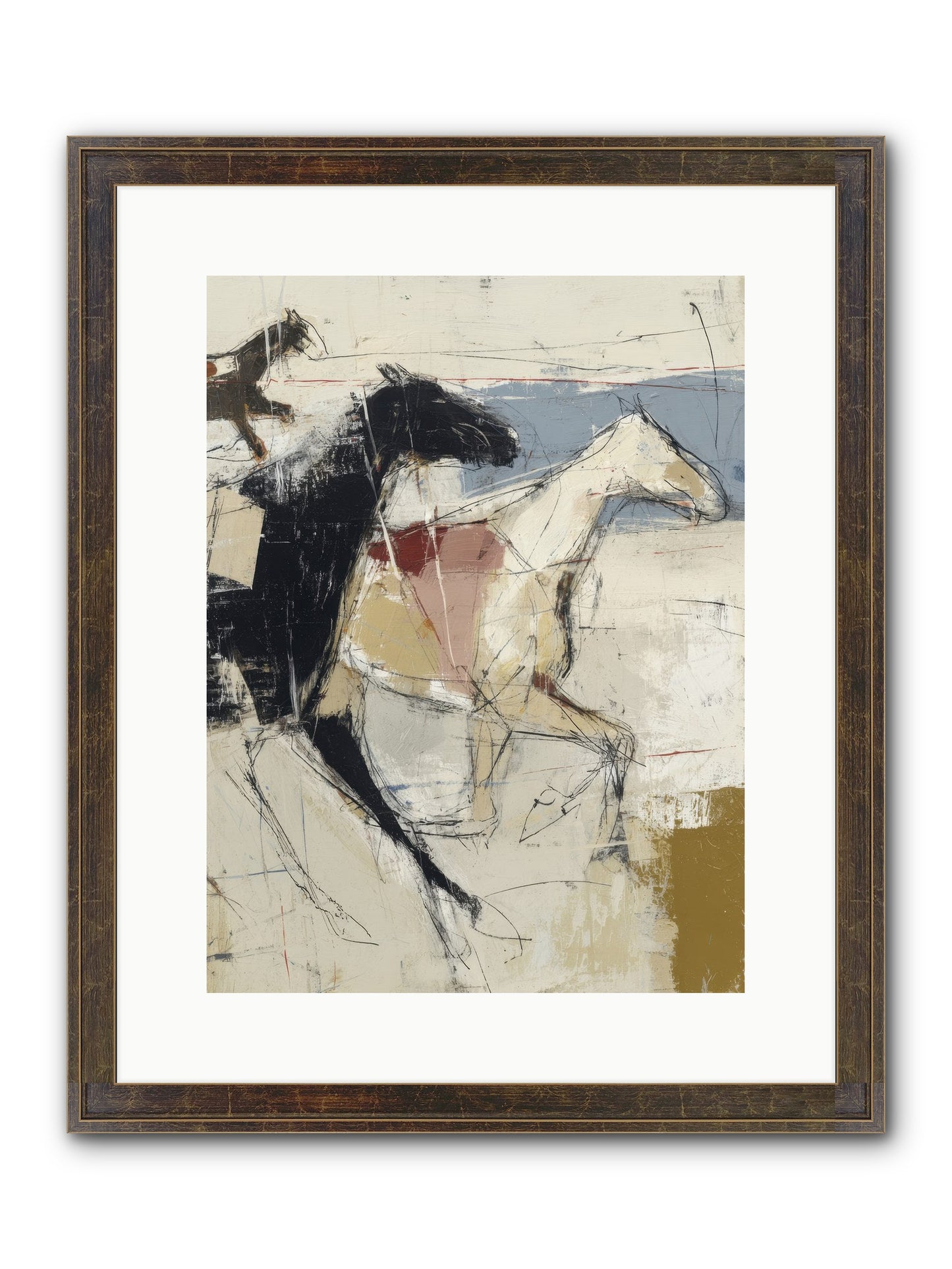 Contemplated Framed Print - Slimwoods Black/Gold 12x16