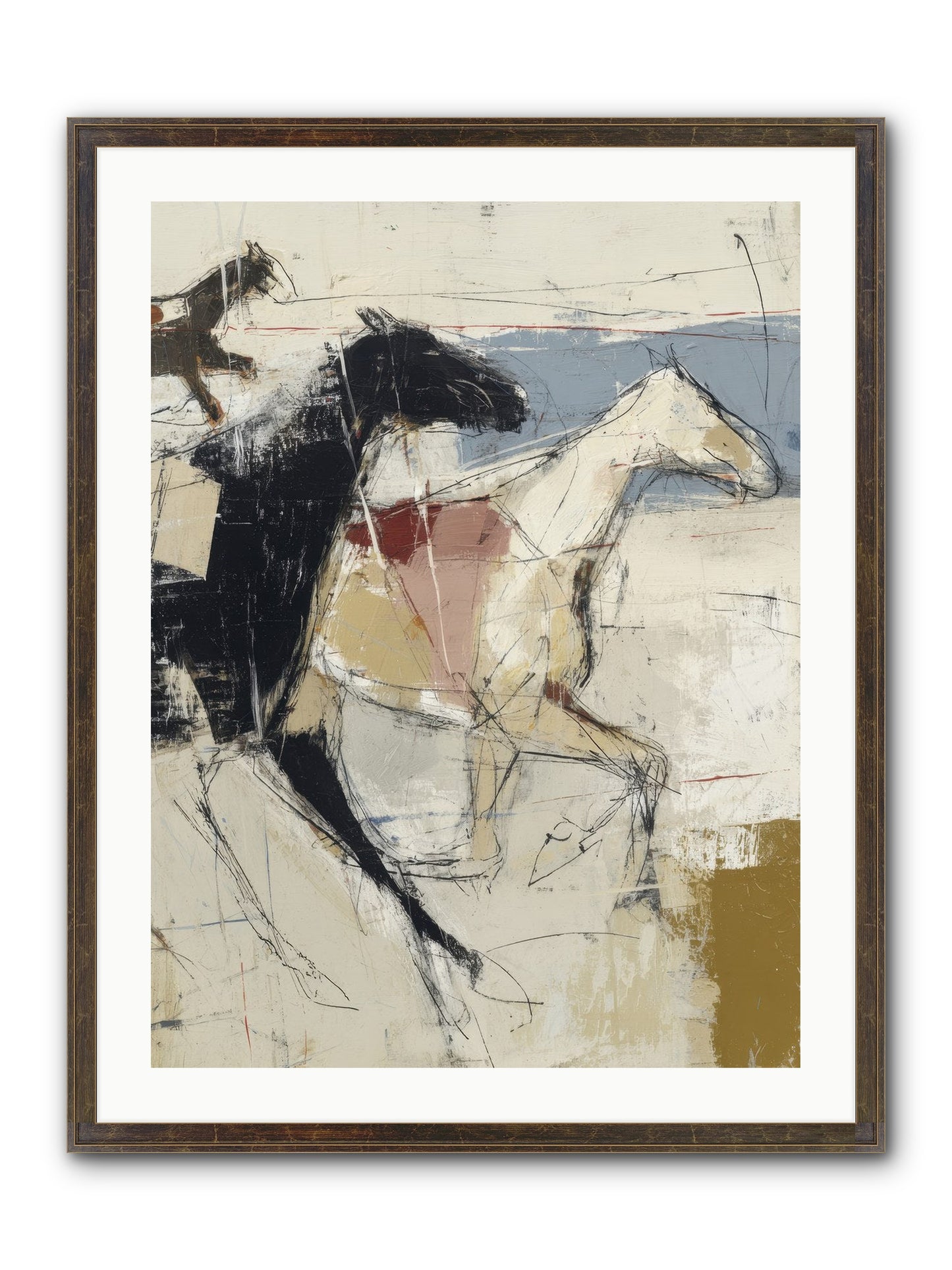 Contemplated Framed Print - Slimwoods Black/Gold 24x32