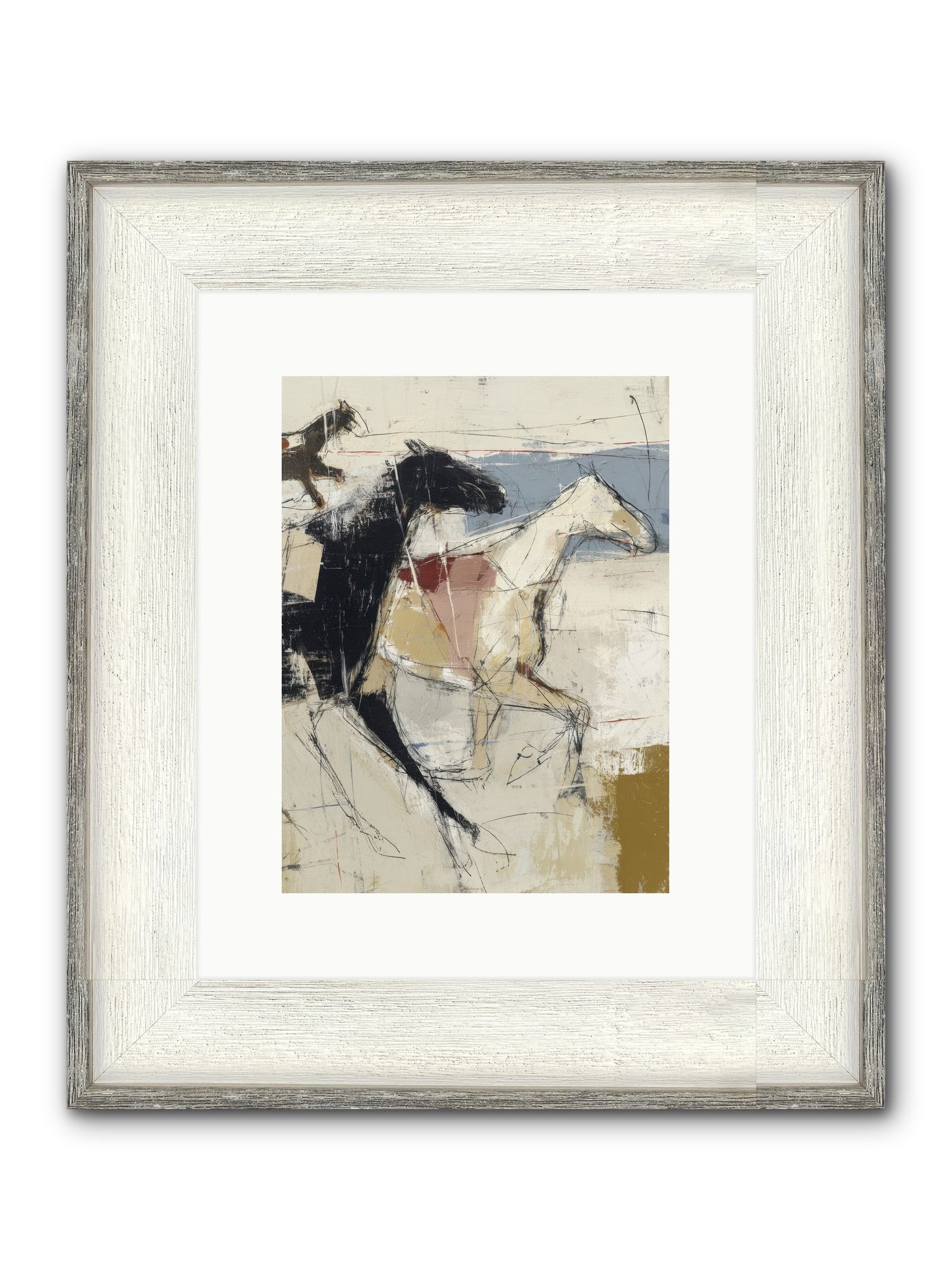 Contemplated Framed Print - Driftwood White 9x12