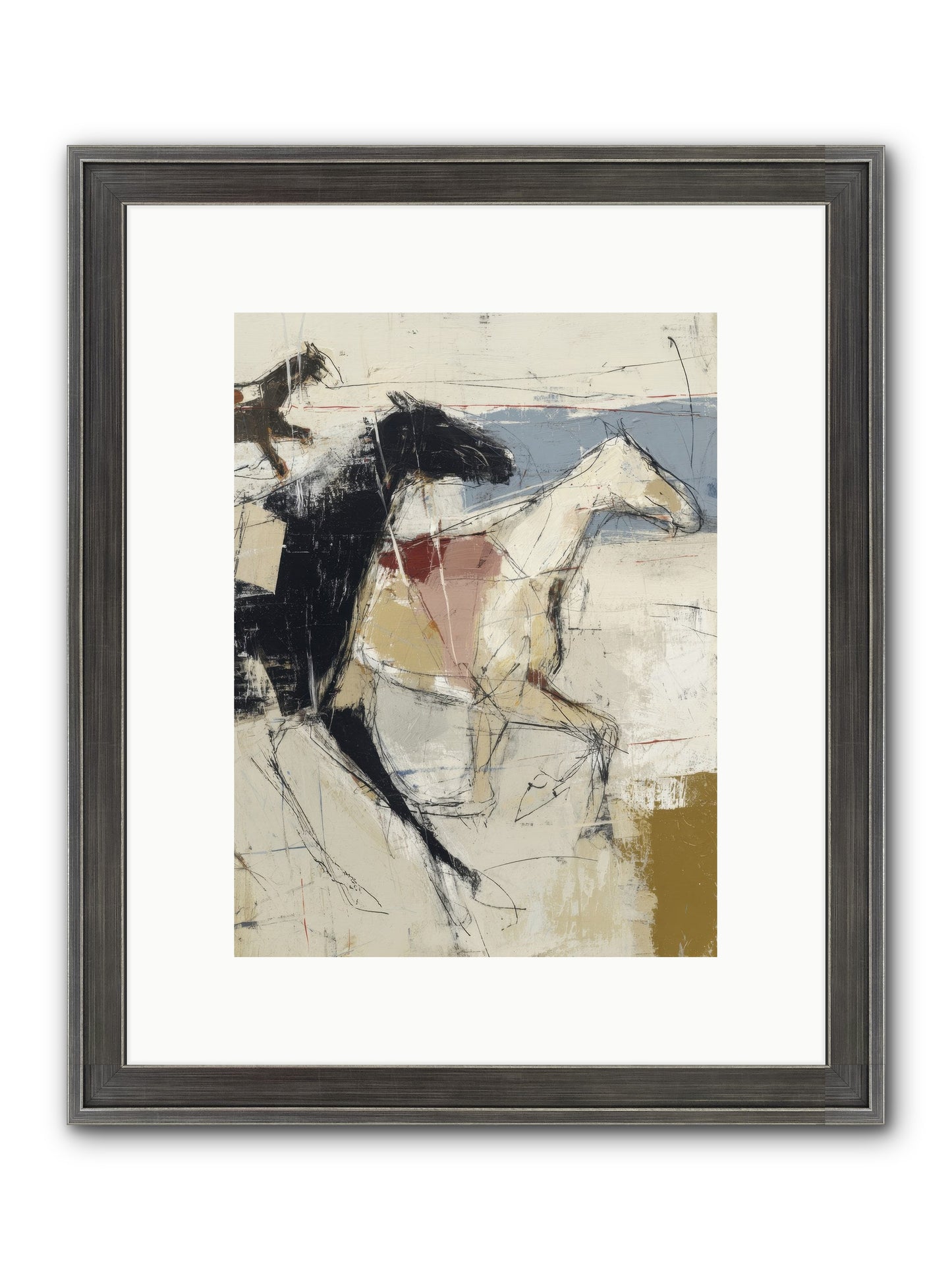Contemplated Framed Print - Slimwoods Black/Silver 9x12