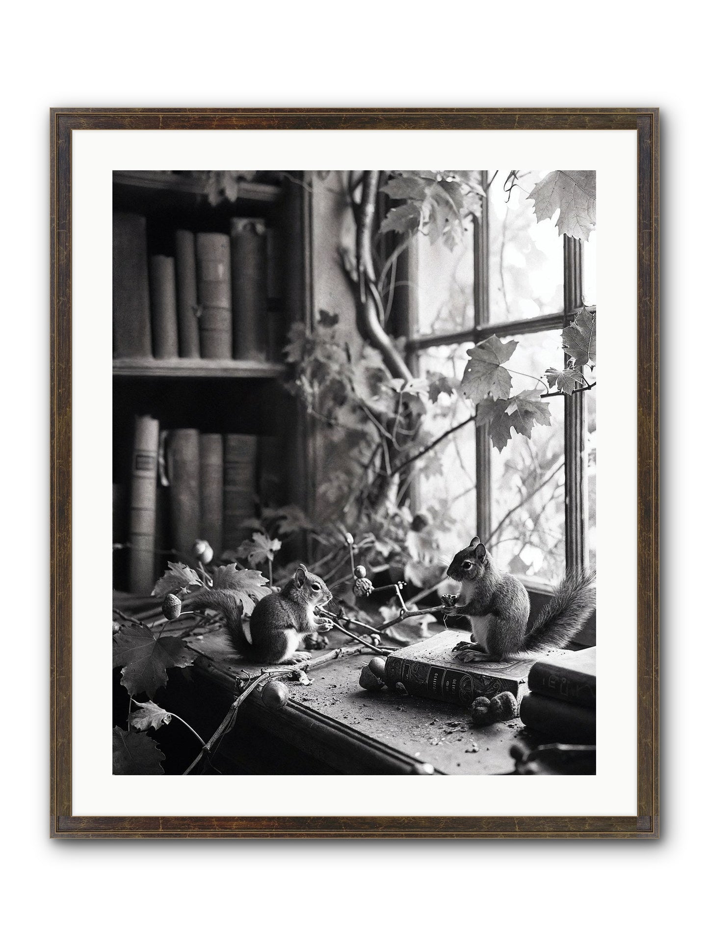 Conversation Framed Print - Slimwoods Black/Gold 24x30