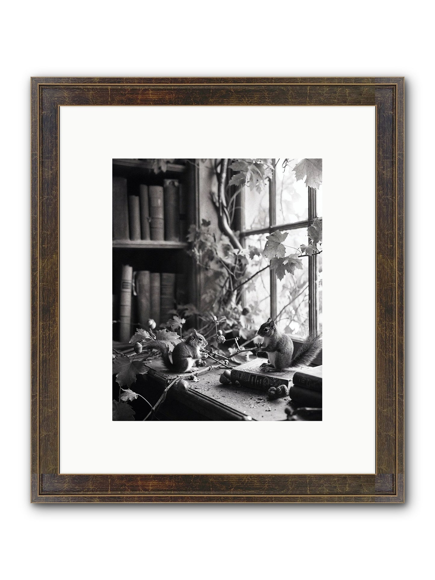 Conversation Framed Print - Slimwoods Black/Gold 8x10