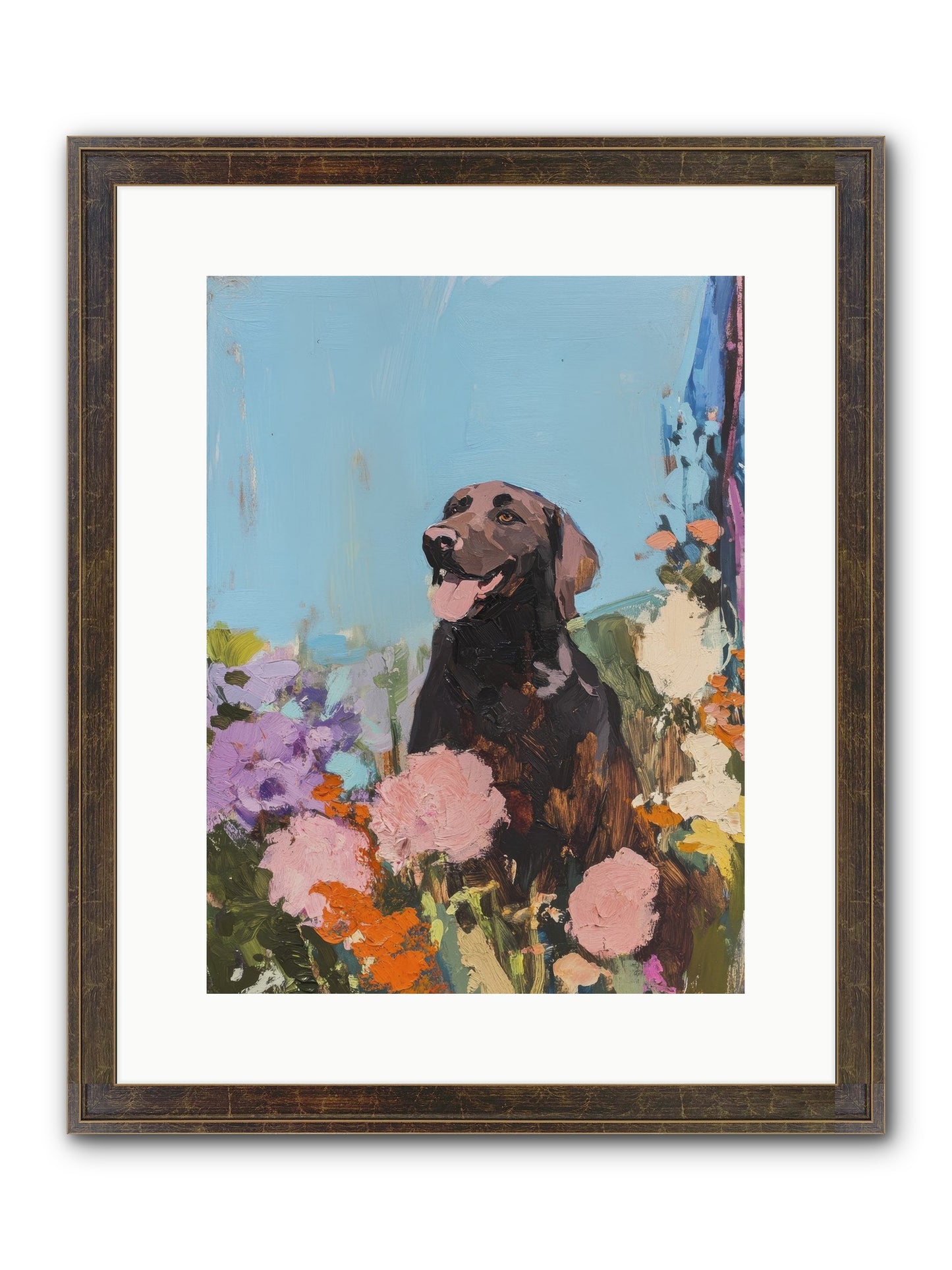 Corduroy Framed Print - Slimwoods Black/Gold 12x16