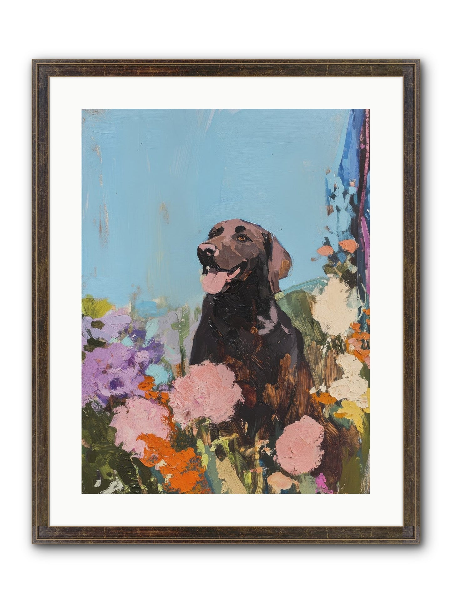 Corduroy Framed Print - Slimwoods Black/Gold 18x24