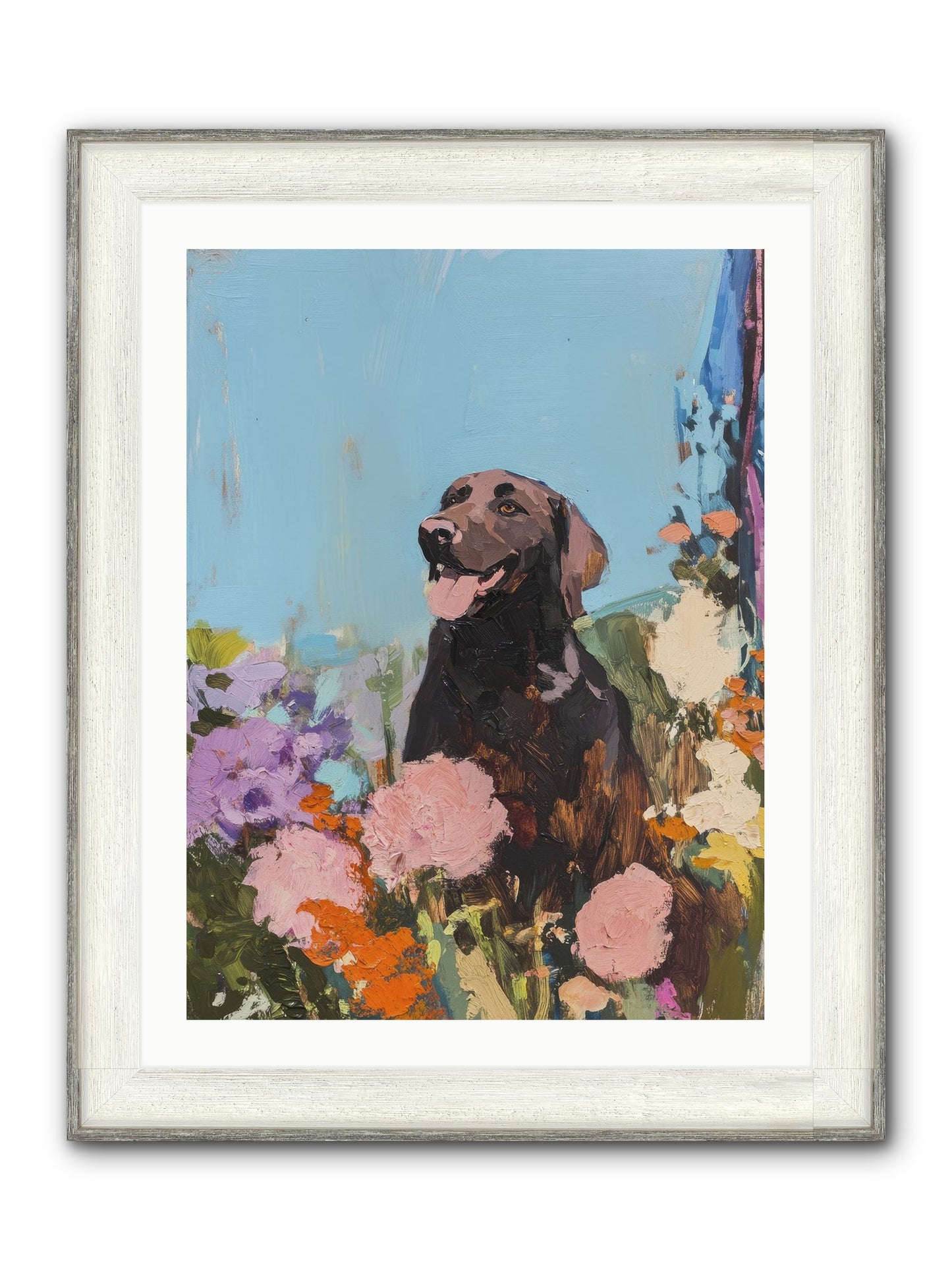 Corduroy Framed Print - Driftwood White 24x32