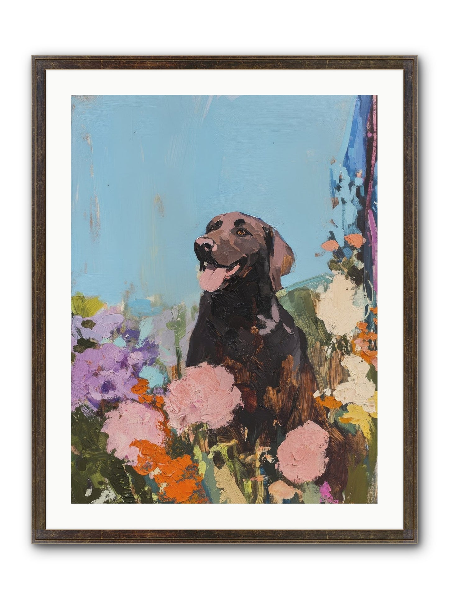 Corduroy Framed Print - Slimwoods Black/Gold 24x32