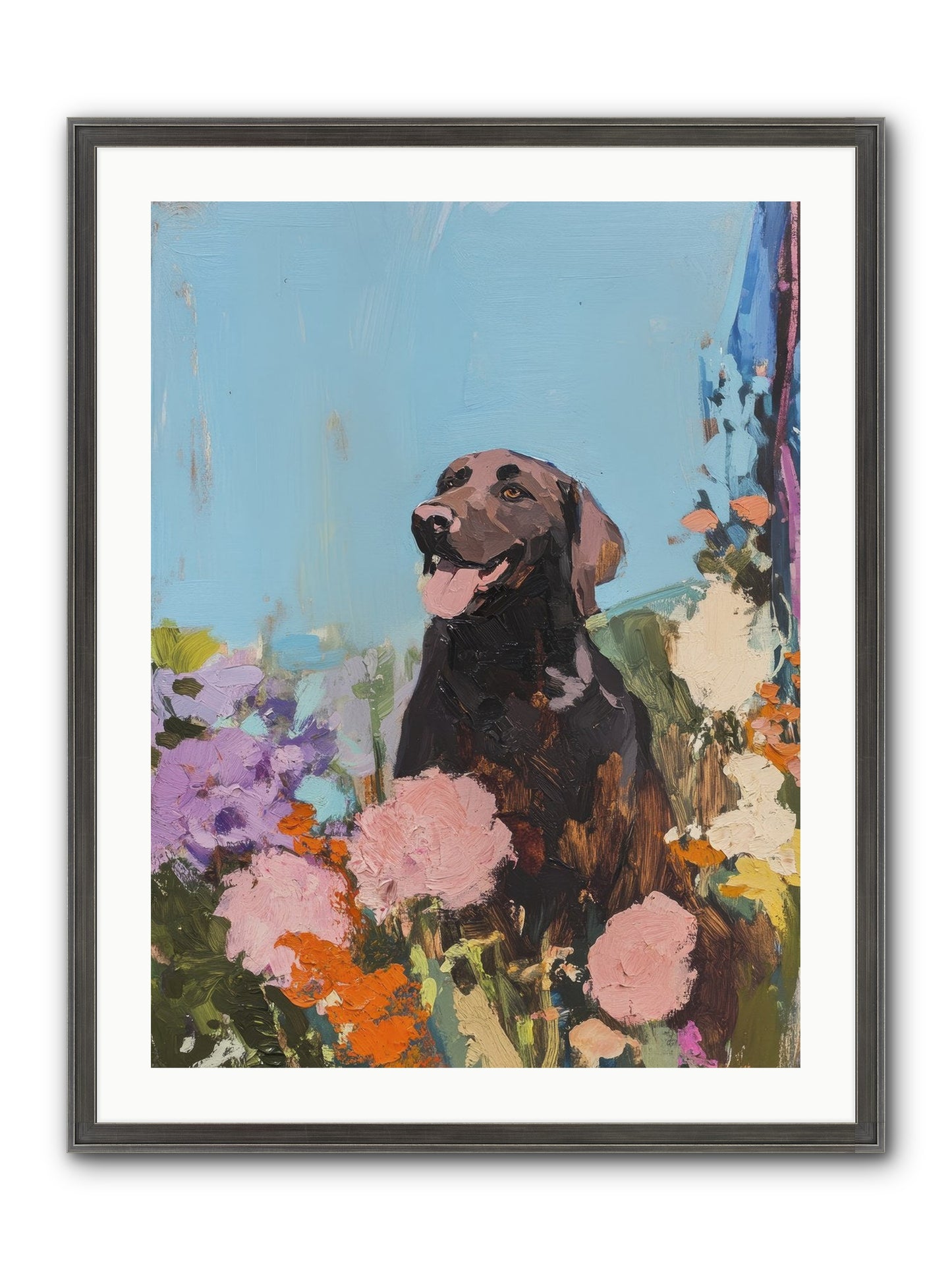 Corduroy Framed Print - Slimwoods Black/Silver 24x32