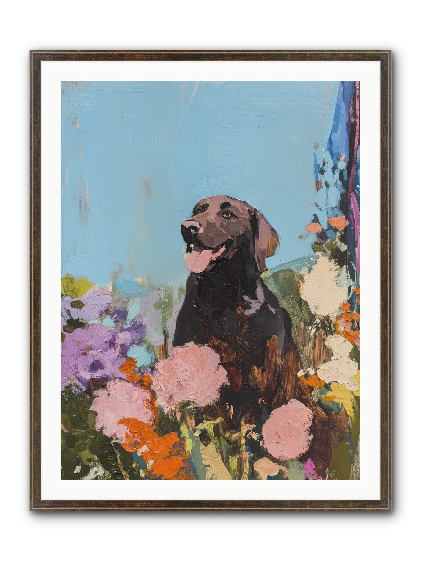 Corduroy Framed Print - Slimwoods Black/Gold 30x40