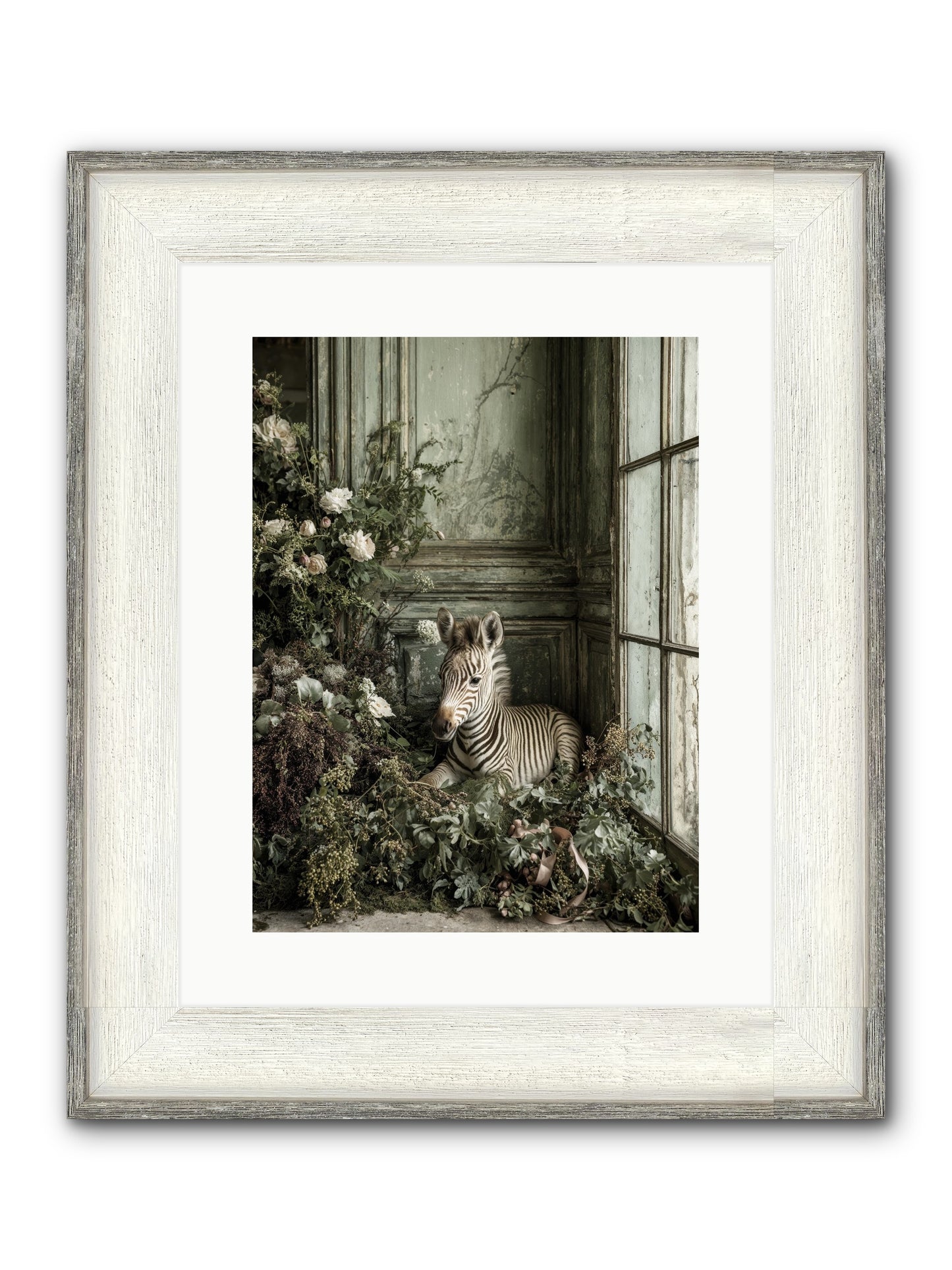 Cosette Framed Print - Driftwood White 12x16