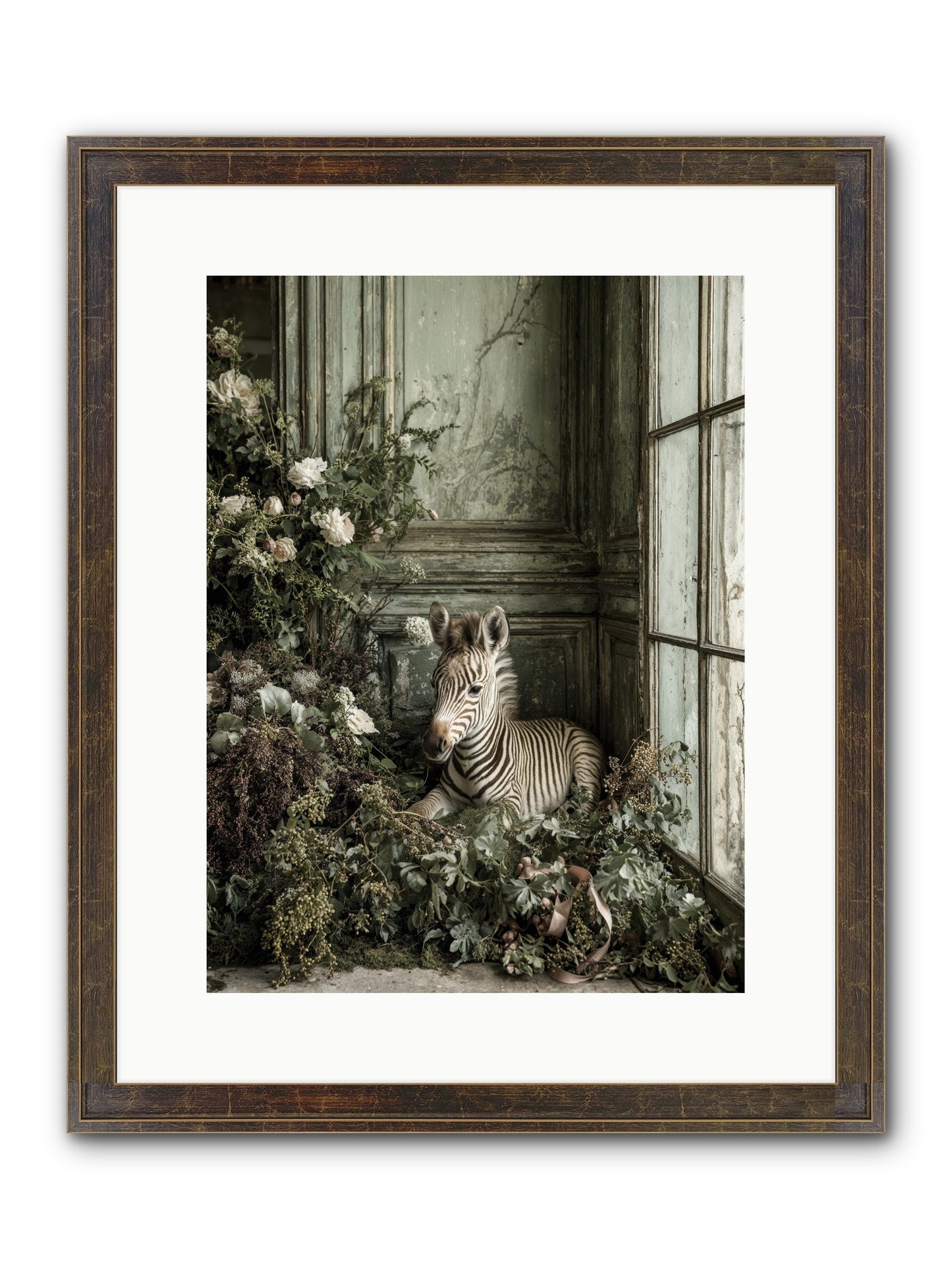 Cosette Framed Print - Slimwoods Black/Gold 12x16
