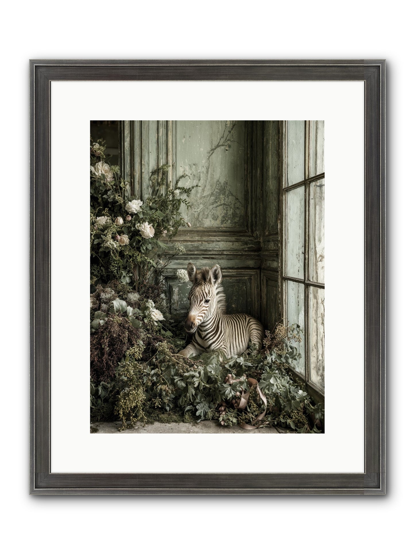 Cosette Framed Print - Slimwoods Black/Silver 12x16