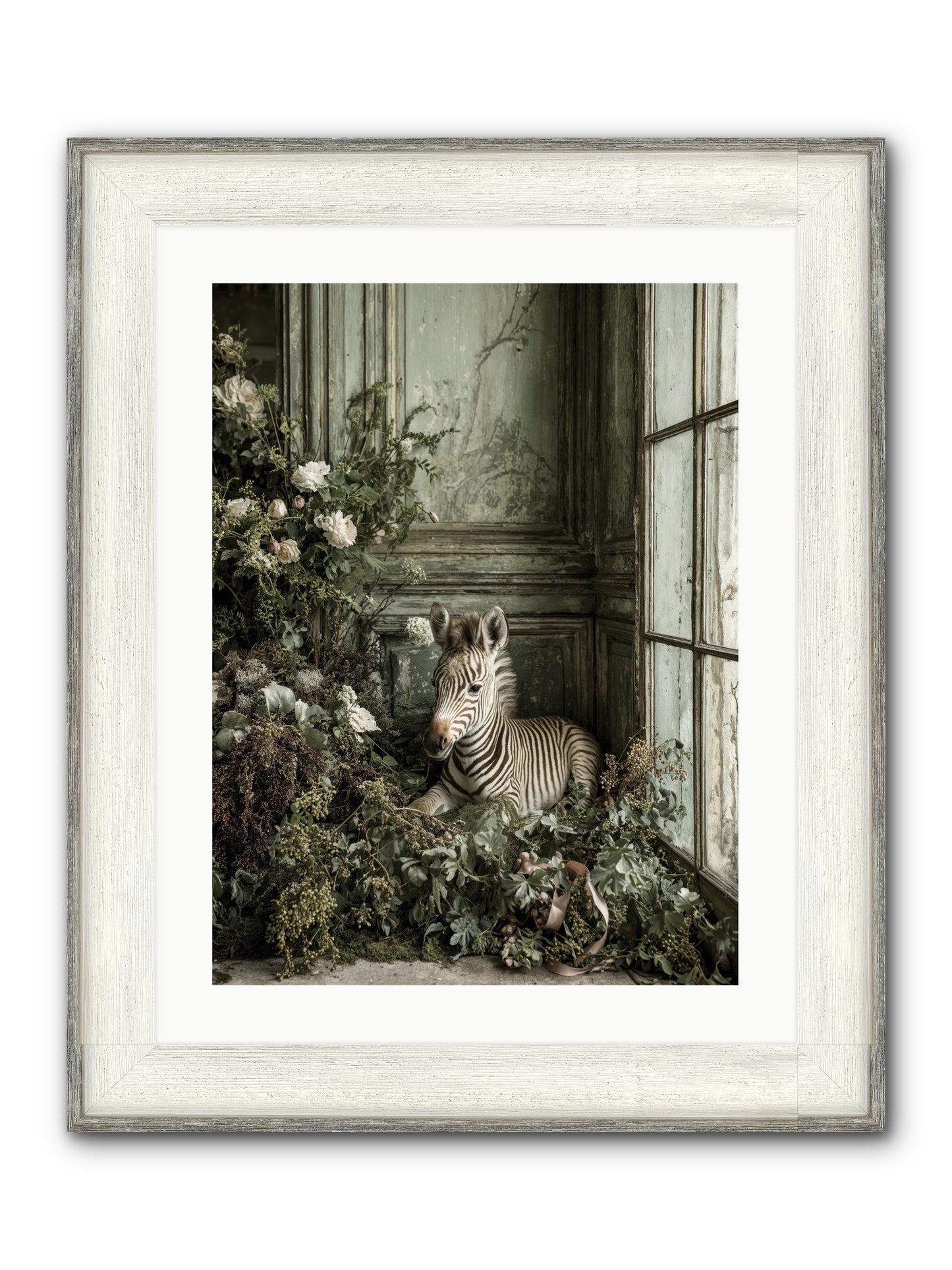 Cosette Framed Print - Driftwood White 18x24