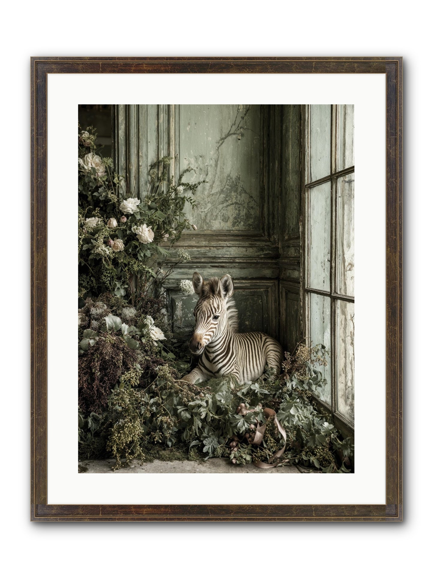 Cosette Framed Print - Slimwoods Black/Gold 18x24