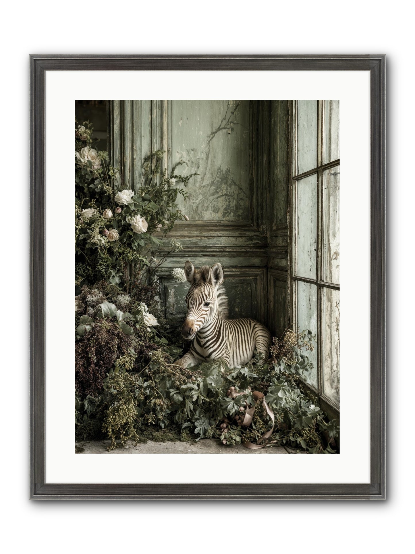 Cosette Framed Print - Slimwoods Black/Silver 18x24