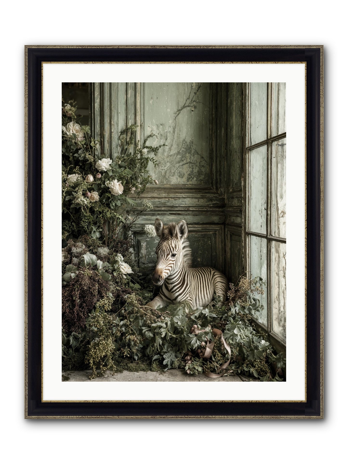 Cosette Framed Print - Black & Gold 24x32