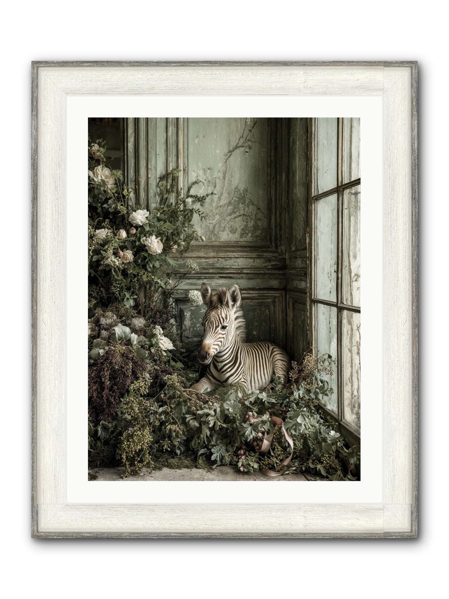 Cosette Framed Print - Driftwood White 24x32