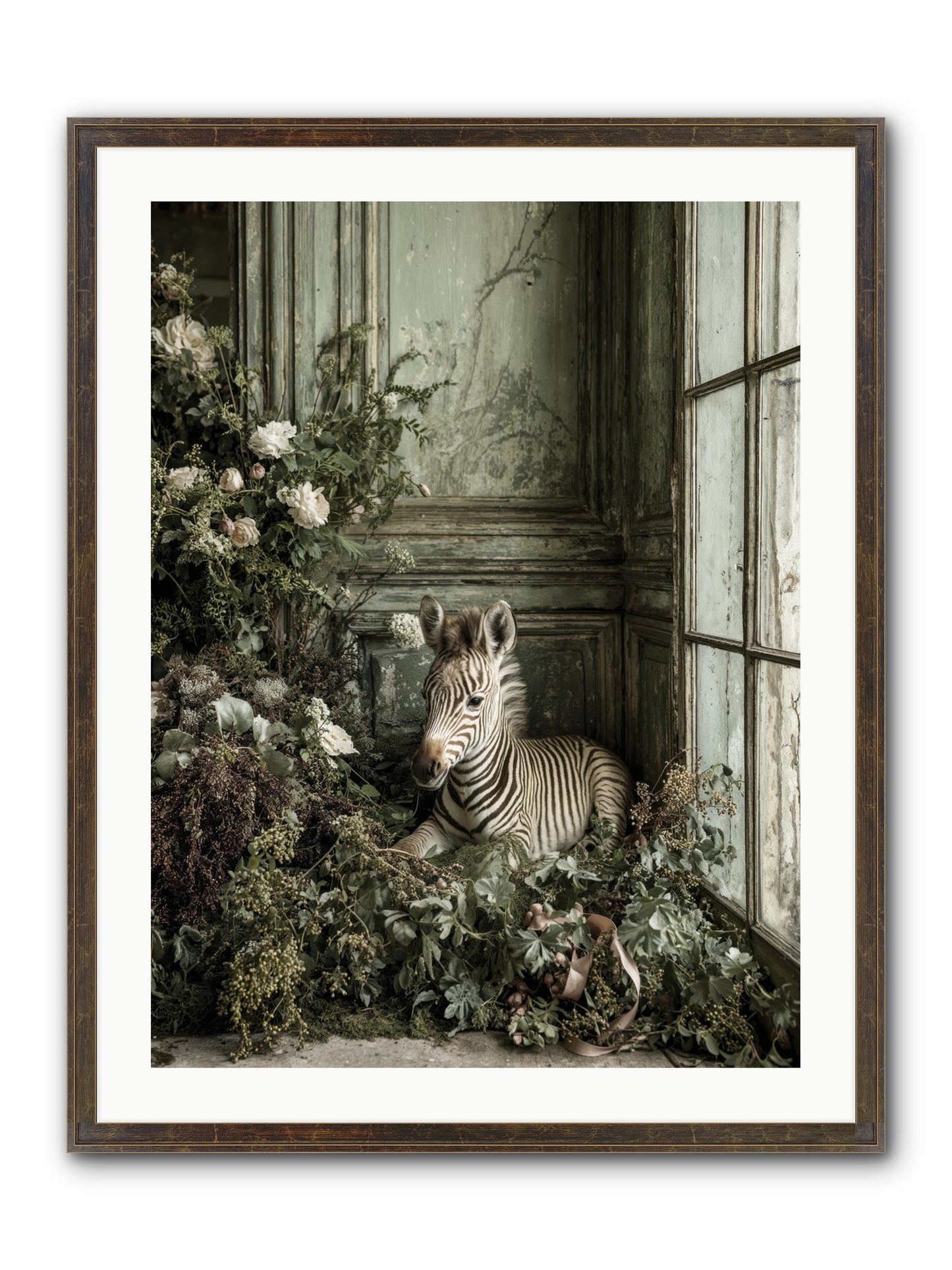 Cosette Framed Print - Slimwoods Black/Gold 24x32