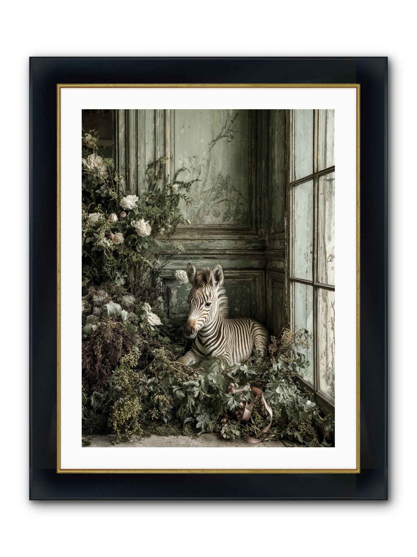 Cosette Framed Print - Wide Black w/Gold 24x32