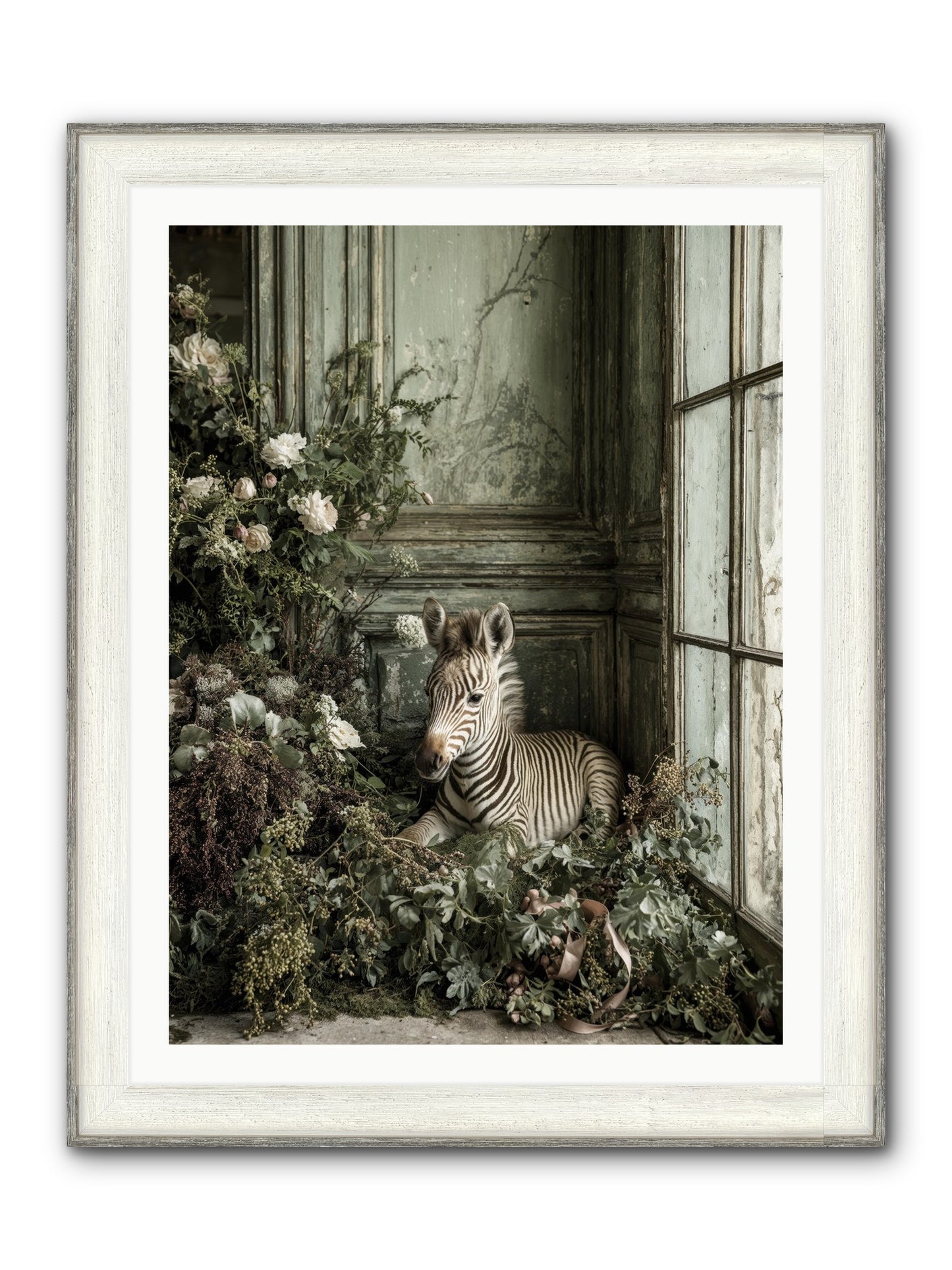 Cosette Framed Print - Driftwood White 30x40