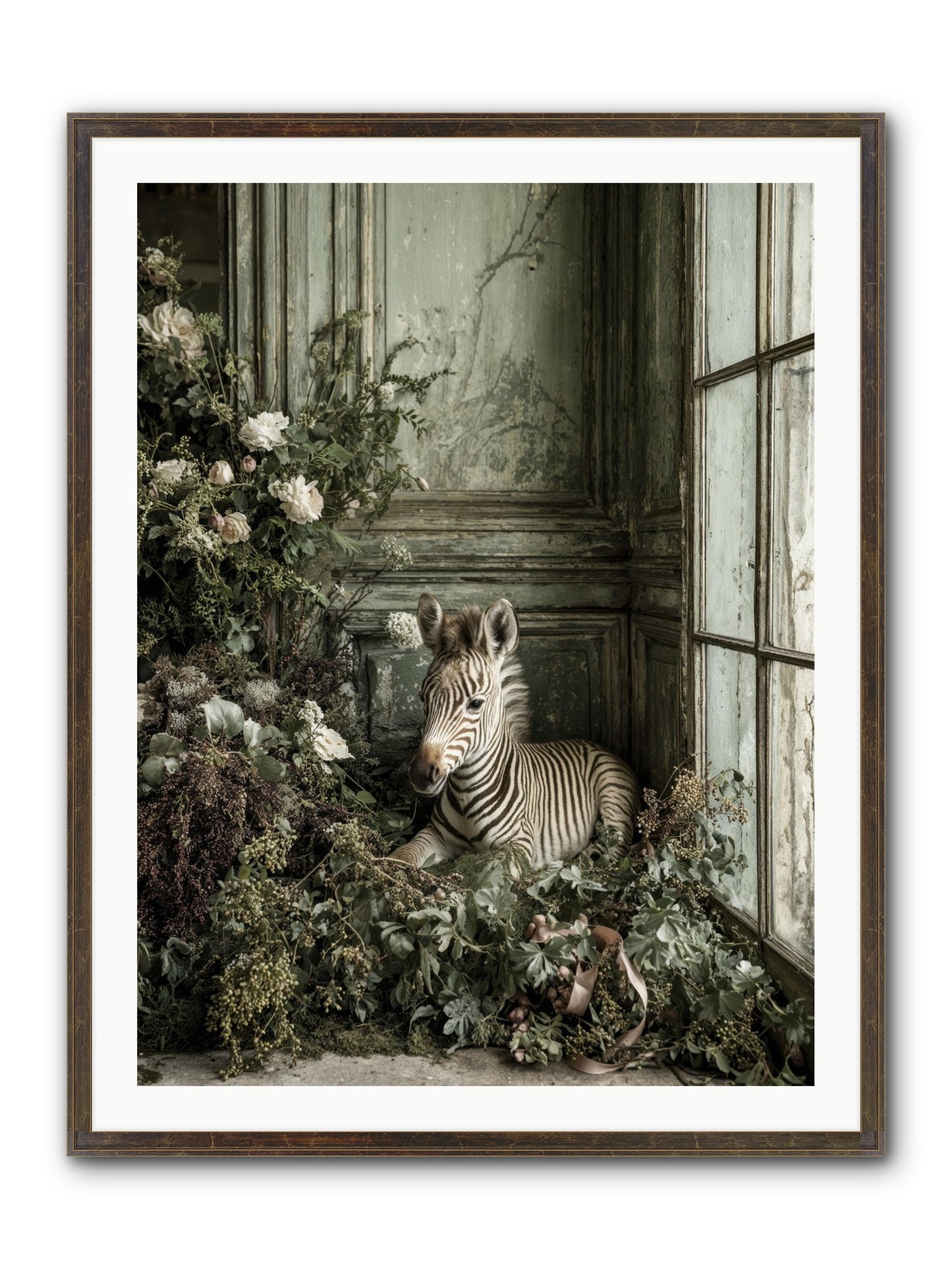 Cosette Framed Print - Slimwoods Black/Gold 30x40