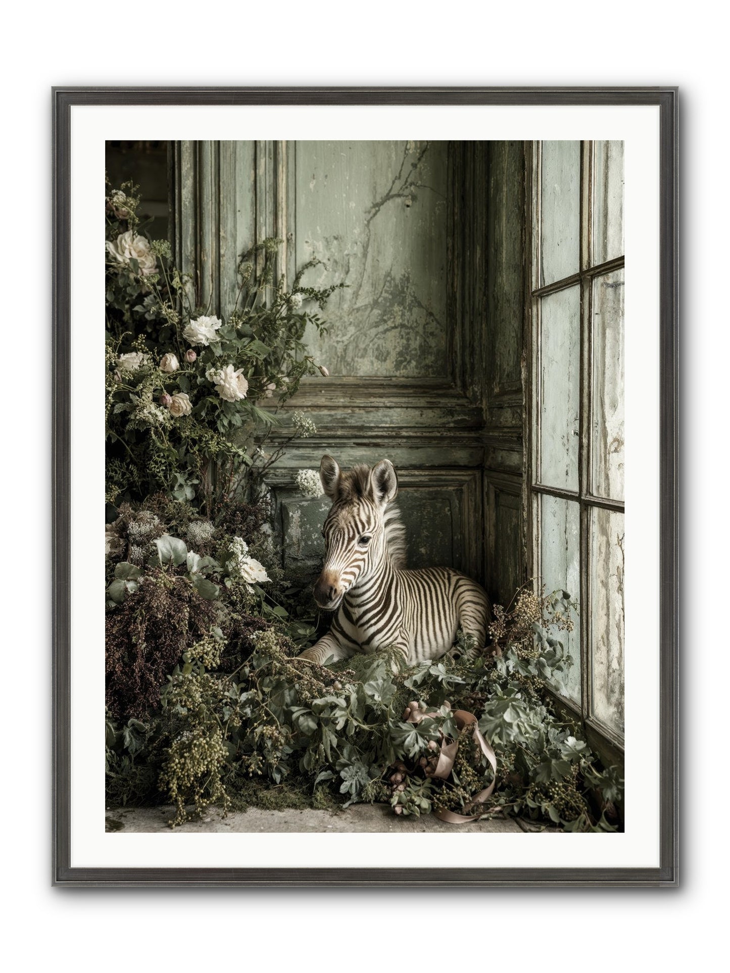Cosette Framed Print - Slimwoods Black/Silver 30x40